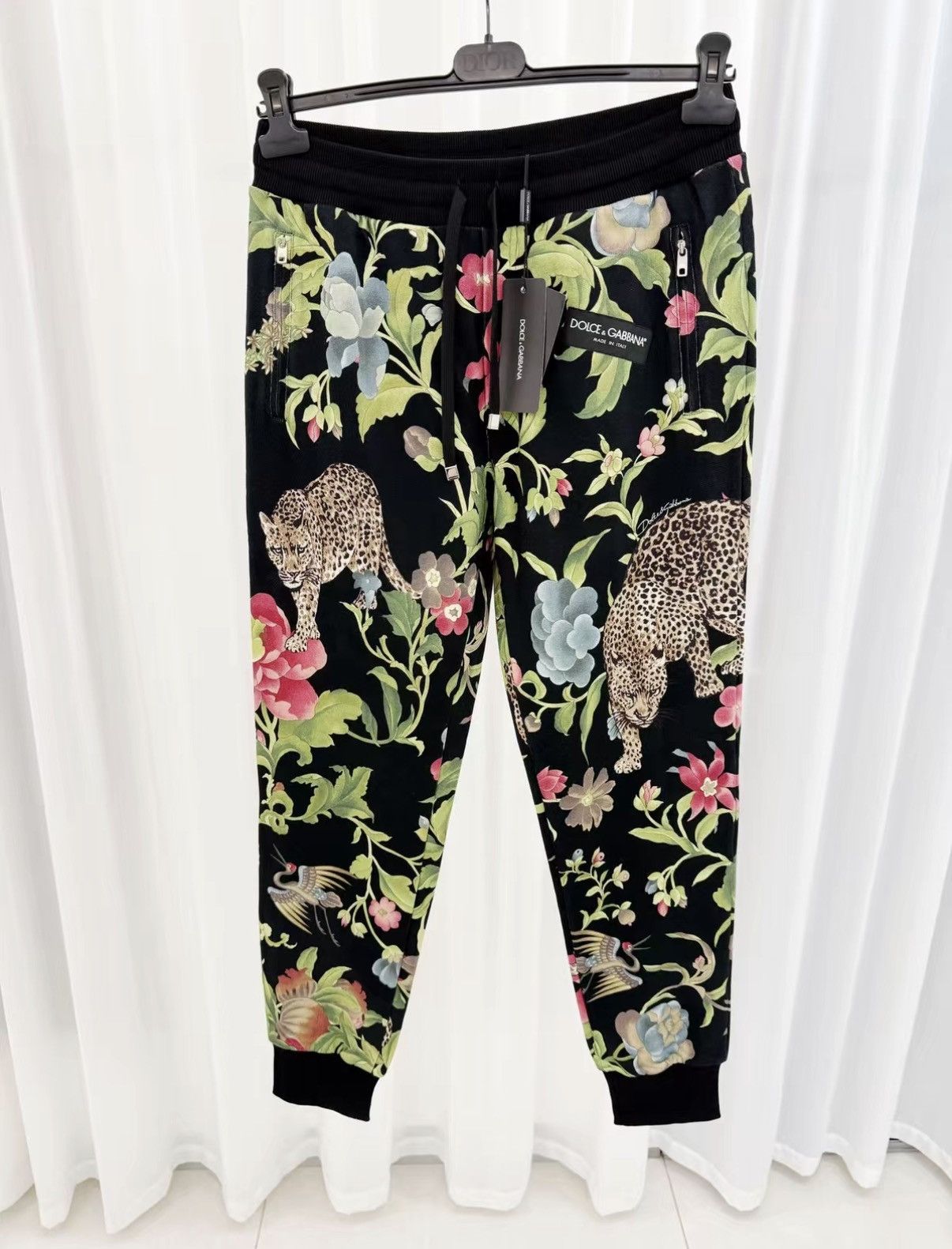 Dolce & Gabbana Dolce & Gabbana 100% Cotton Drawstring Sweatpants J30 Size US 32 / EU 48 - 1 Thumbnail