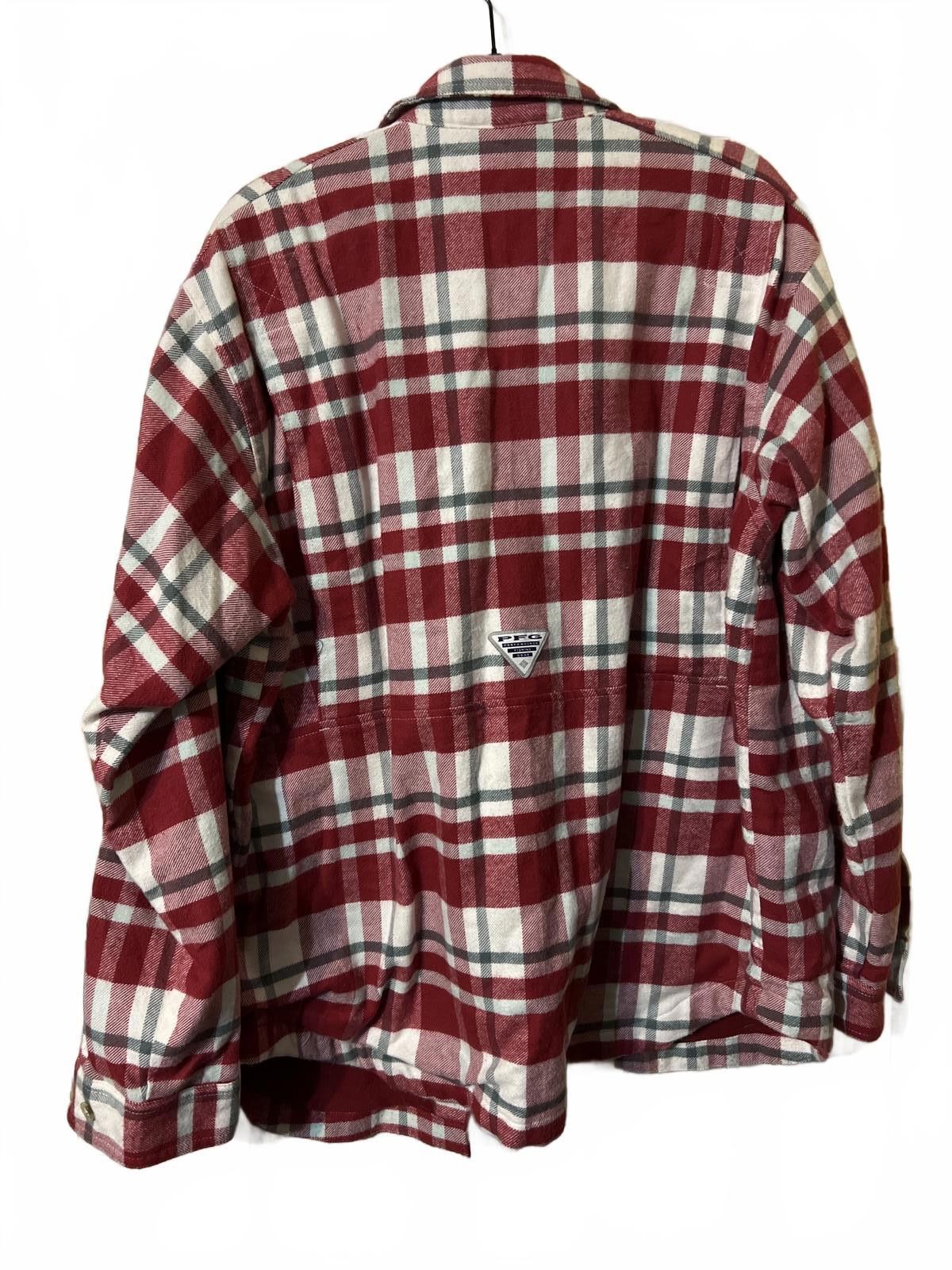 Columbia Columbia Men's Red Plaid Button-Up Shirt Jacket L Size US L / EU 52-54 / 3 - 6 Thumbnail