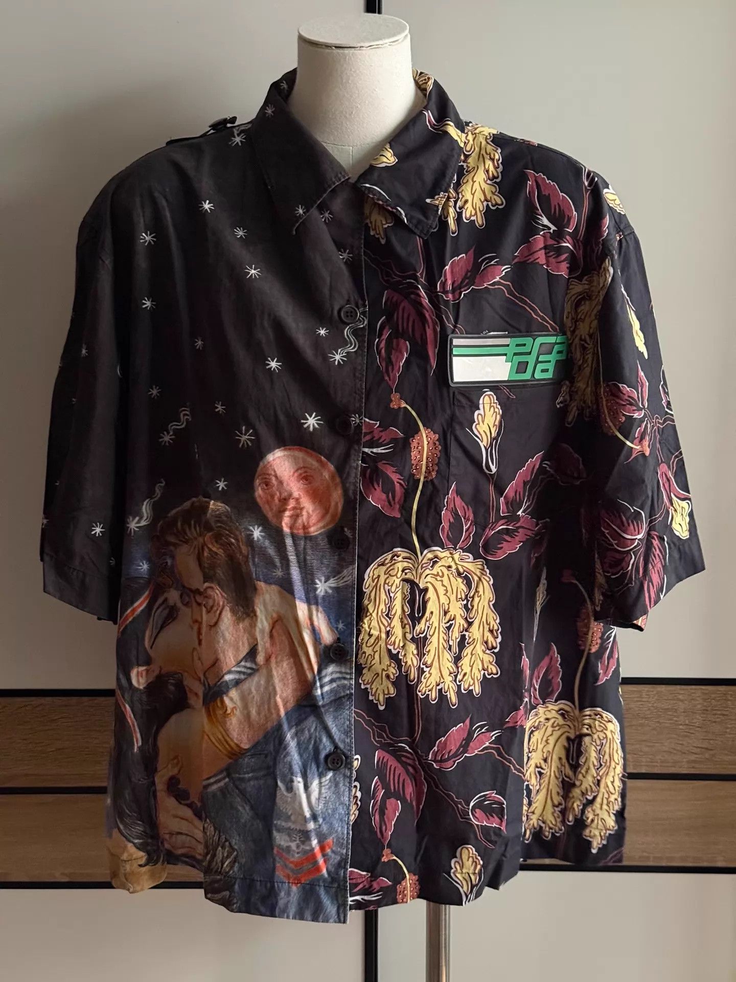 Prada Prada Impossible Love x C. Chemin Archive S/S Shirt sz48 Size US M / EU 48-50 / 2 - 3 Thumbnail