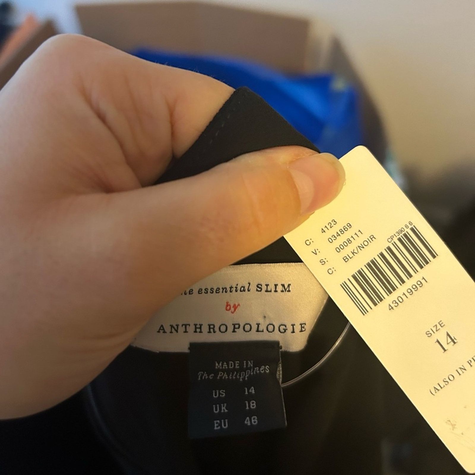 Anthropologie NWT Anthropologie The Essential Slim Black Jumpsuit Size 36" / US 14 / IT 50 - 3 Thumbnail