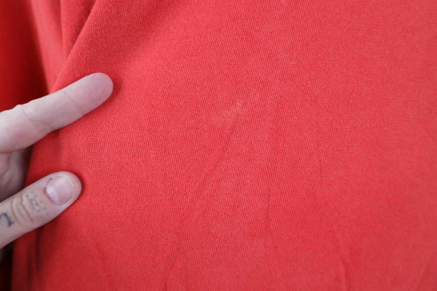 Vintage Vintage 90s Streetwear Blank Cotton Pocket T-Shirt Red USA Size US XXL / EU 58 / 5 - 11 Thumbnail