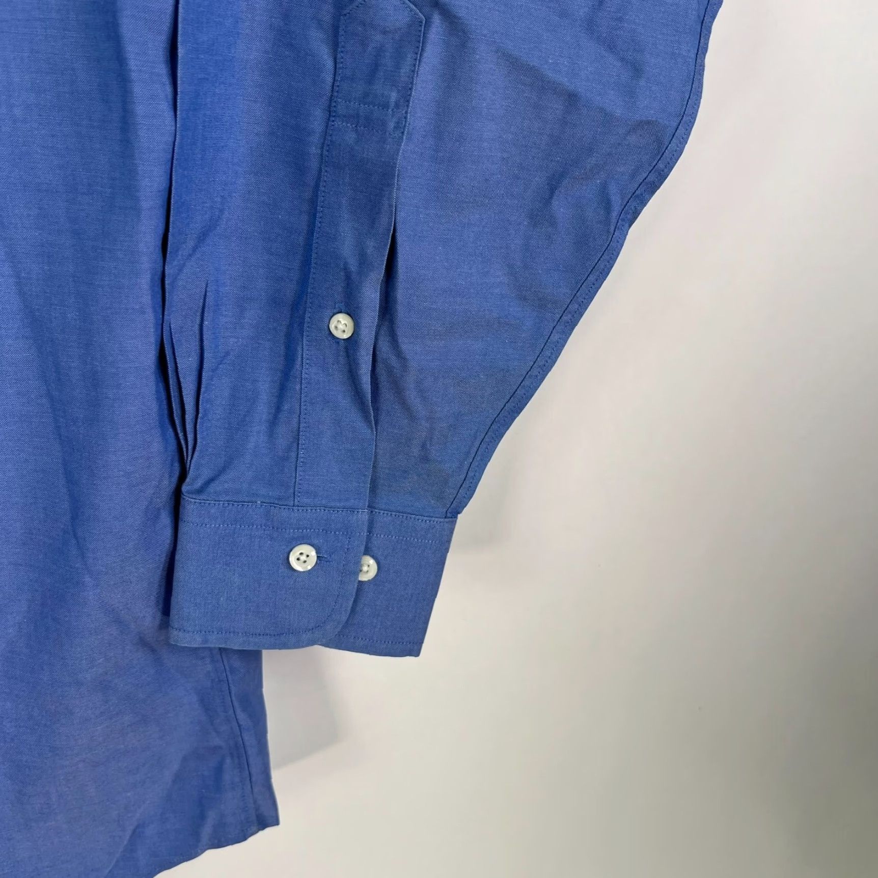 Brooks Brothers Brooks Brothers Non-Iron Long Sleeve Button-Down Shirt Mens Size 15.5 x 33 Classic Blue Size US M / EU 48-50 / 2 - 2 Thumbnail