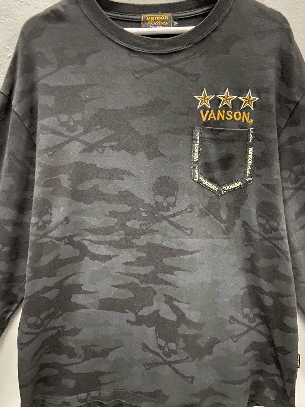 Vanson Leathers VANSON LEATHERS MOTORCYCLES SKULL LONG SLEEVE Size US XL / EU 56 / 4 - 6 Thumbnail