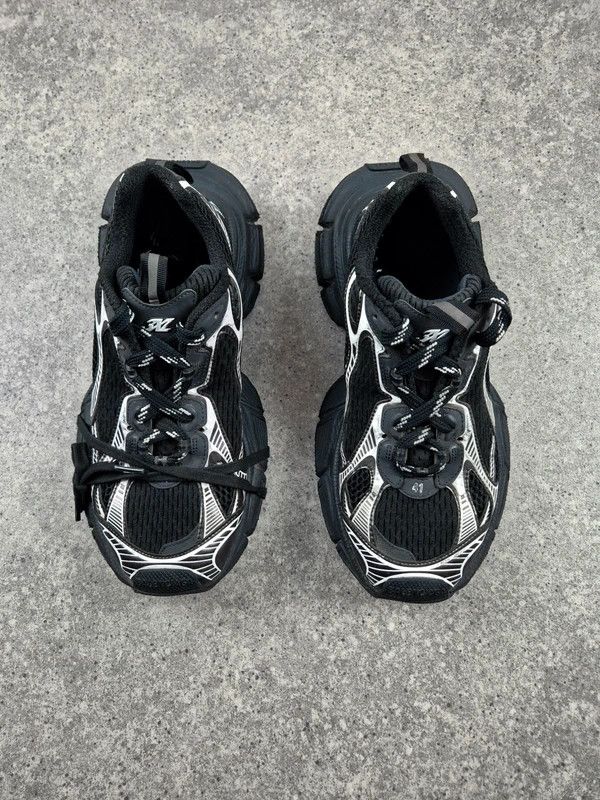 Balenciaga Balenciaga 3XL Men's Black Mesh Running Sneakers Size 41 Size US 8 / EU 41 - 3 Thumbnail