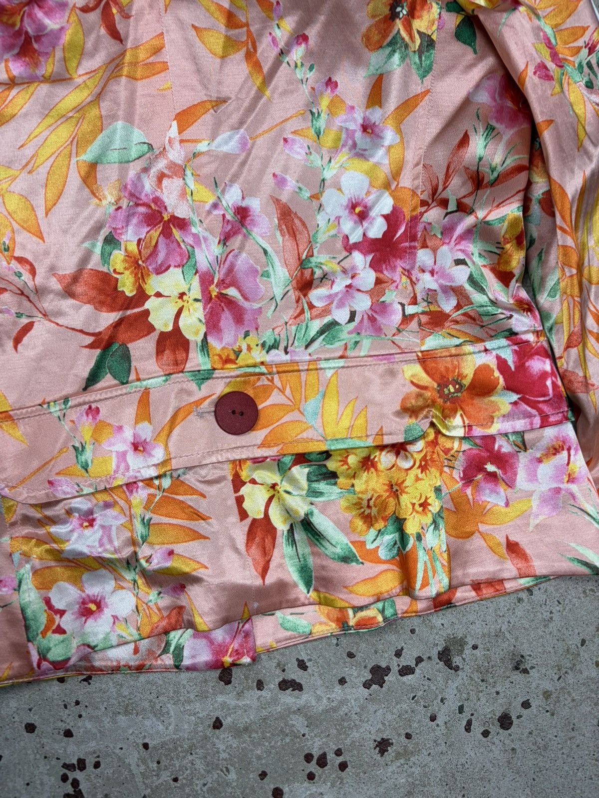 Dolce & Gabbana 2000s Dolce & Gabbana Viscose Floral Print Blazer Jacket Size L / US 10 / IT 46 - 16 Thumbnail