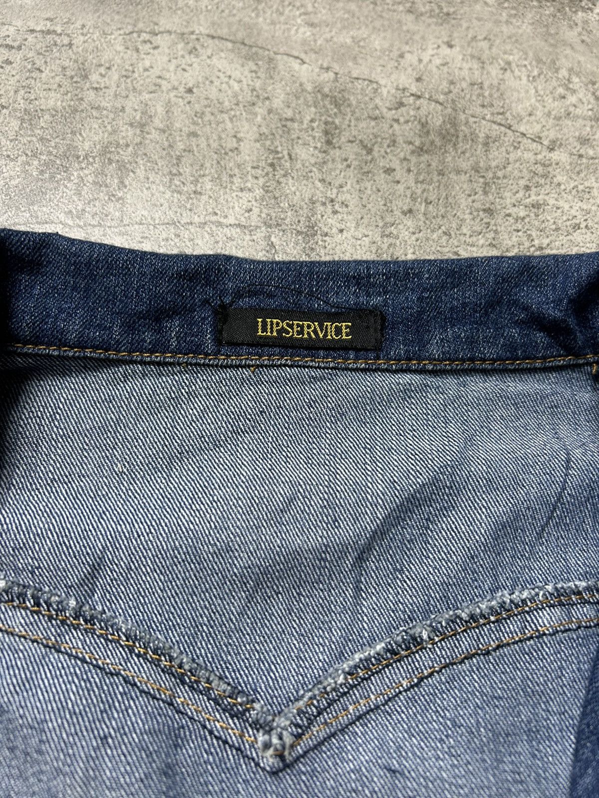 Lip Service 2000s Lip Service Vkei Denim Jacket Size XS / US 0-2 / IT 36-38 - 5 Thumbnail