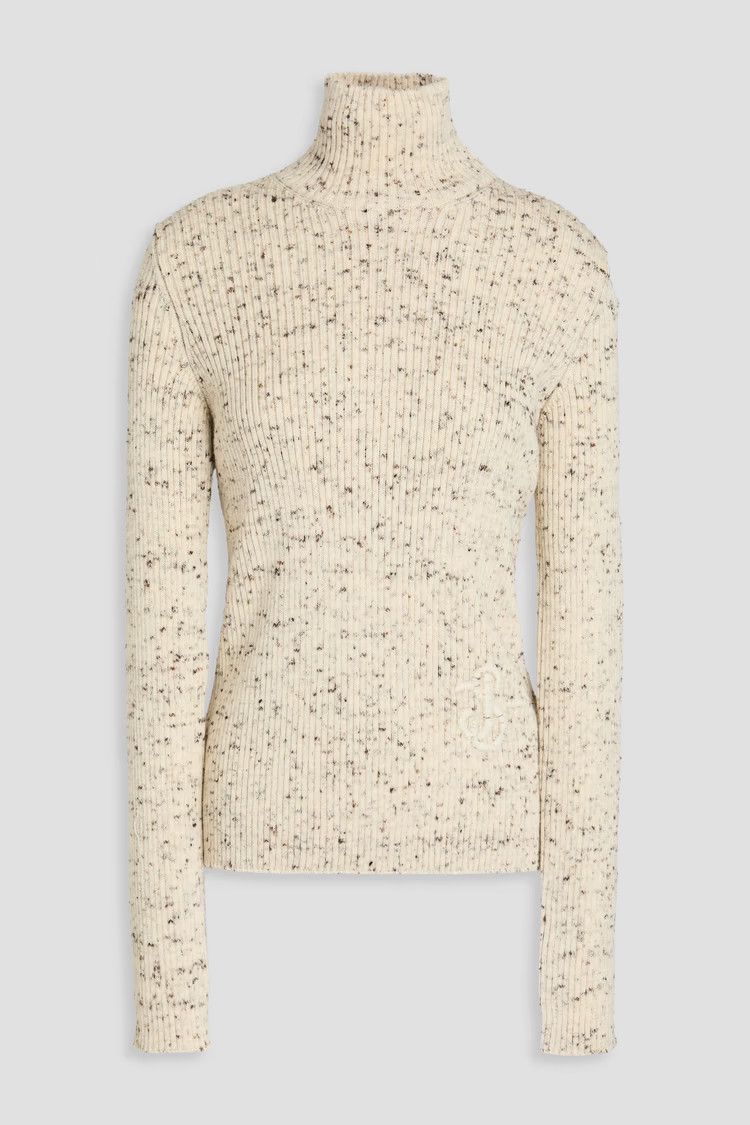 Jil Sander o1y1025 Turtleneck Sweater in Cream/Black Size XS / US 0-2 / IT 36-38 - 1 Thumbnail