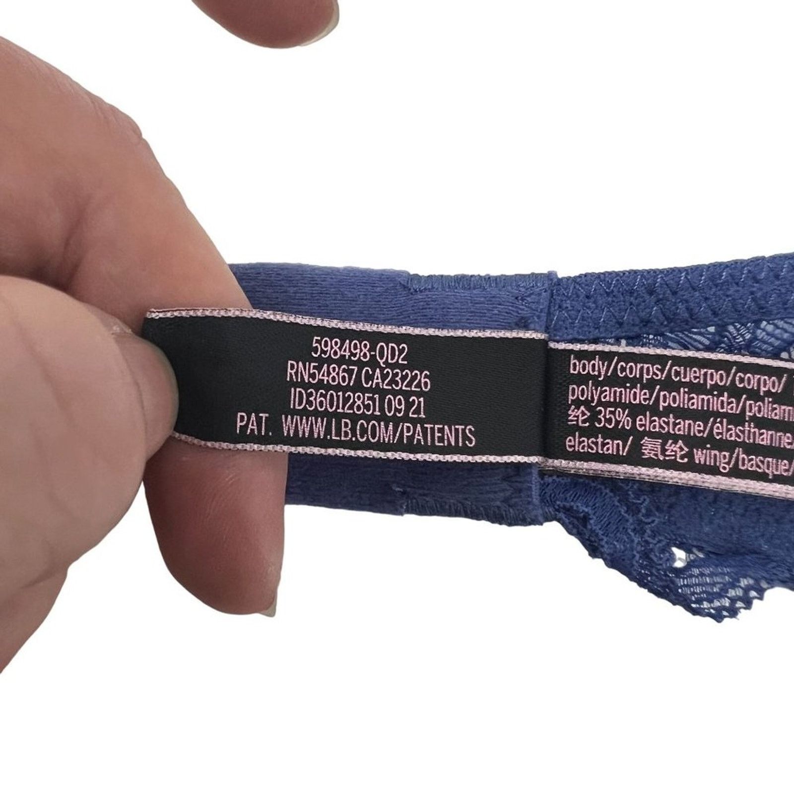 Victoria's Secret Victoria's Secret Bombshell Plunge Blue Lace Detail 32C Size ONE SIZE - 5 Thumbnail