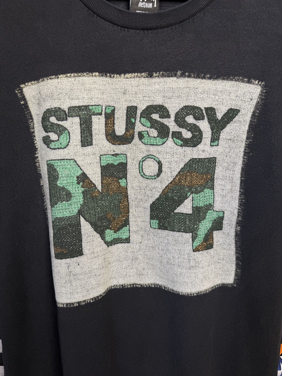Stussy Stussy No 4 graphic t-shirt tee vintage big logo Size US M / EU 48-50 / 2 - 3 Thumbnail