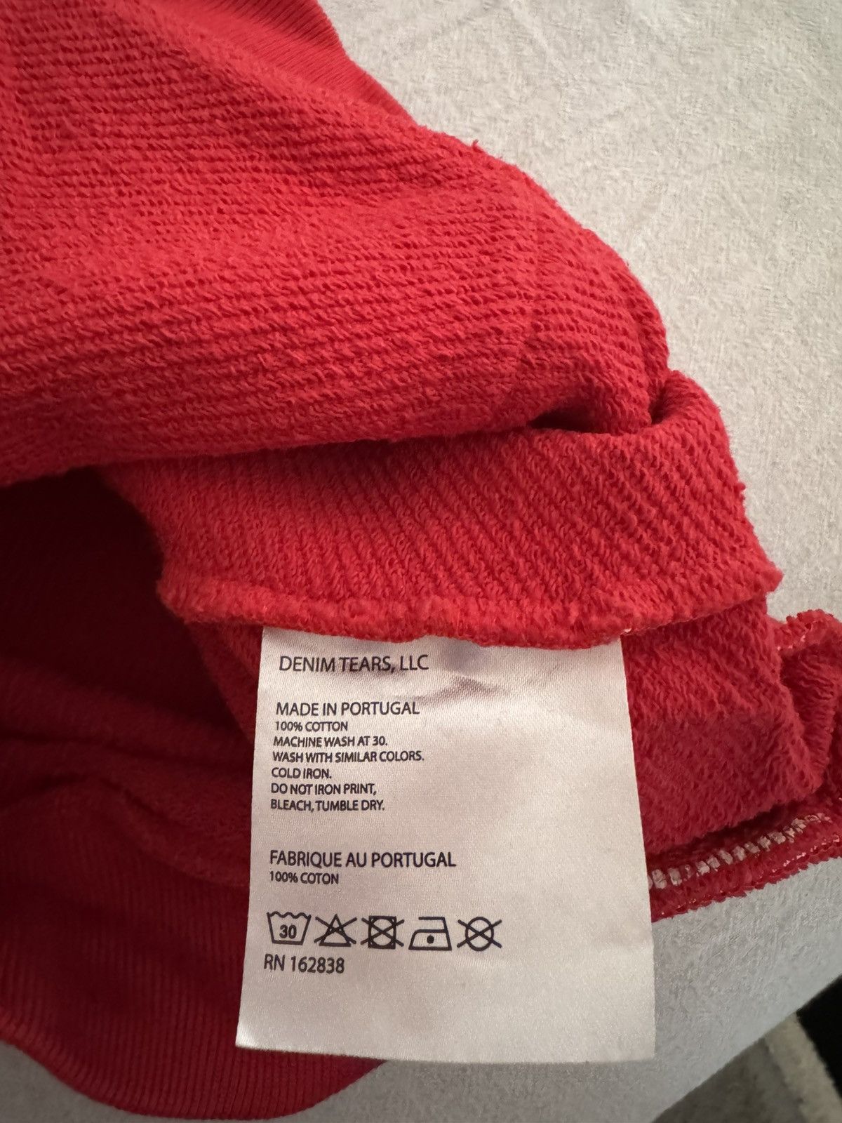 DENIM TEARS Denim Tears Hoodie Red Size US S / EU 44-46 / 1 - 6 Thumbnail