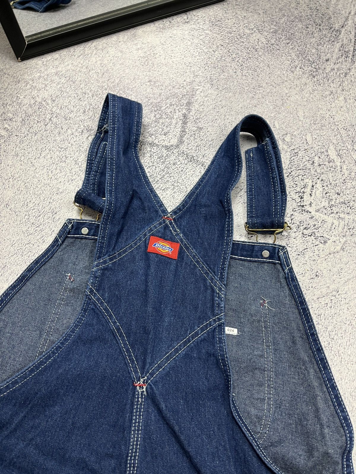Dickies × Vintage Vintage Dickies Overall Carpenter Denim Jumpsuit Skate Rare Size US 32 / EU 48 - 13 Thumbnail