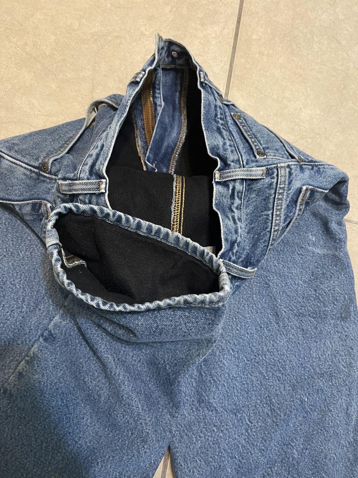 Carhartt × Carhartt Wip × Vintage VTG CARHARTT INSULATED DENIM JEANS Size US 33 - 4 Thumbnail