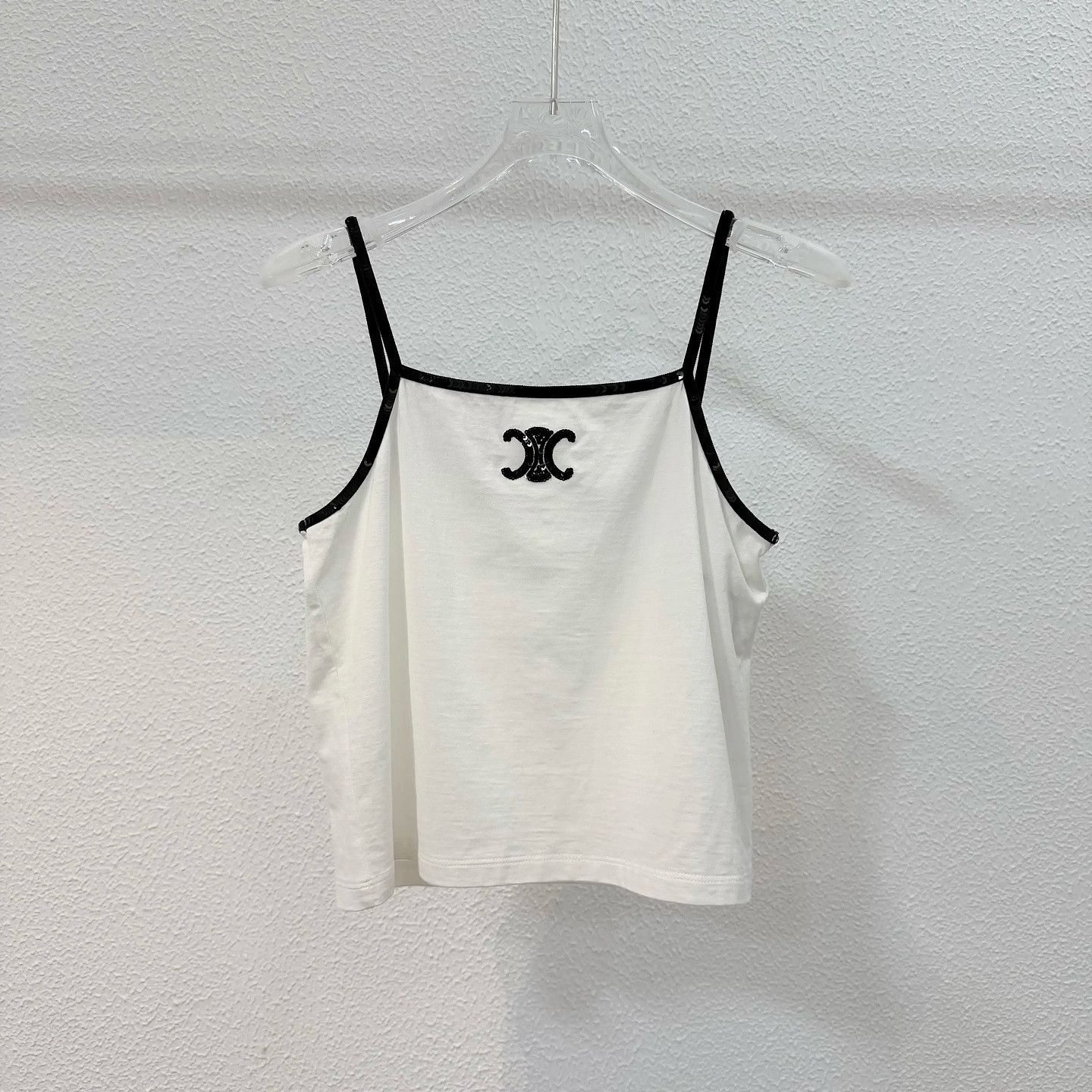 Celine Celine Sequined Triomphe Tank Top Size XS Size XS / US 0-2 / IT 36-38 - 1 Thumbnail