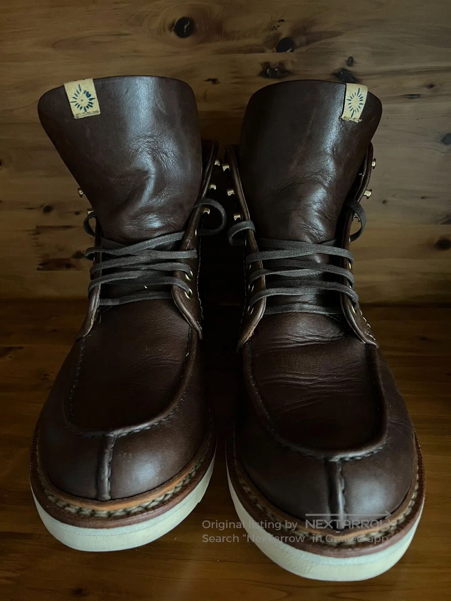 Visvim visvim Armiger Folk Brown Leather Boots. Size US 9 / EU 42 - 1 Thumbnail