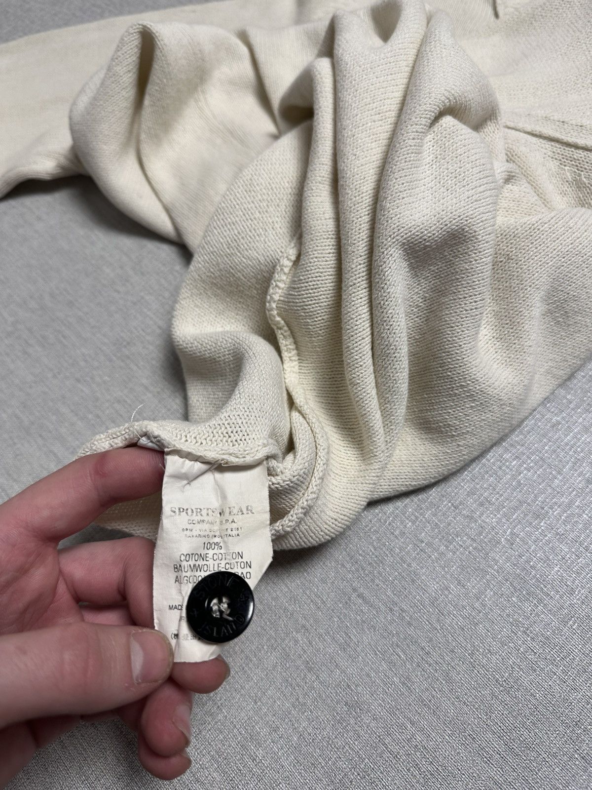 Vintage Stone Island Vintage 1/4 zip Knit Sweater Size US M / EU 48-50 / 2 - 10 Thumbnail