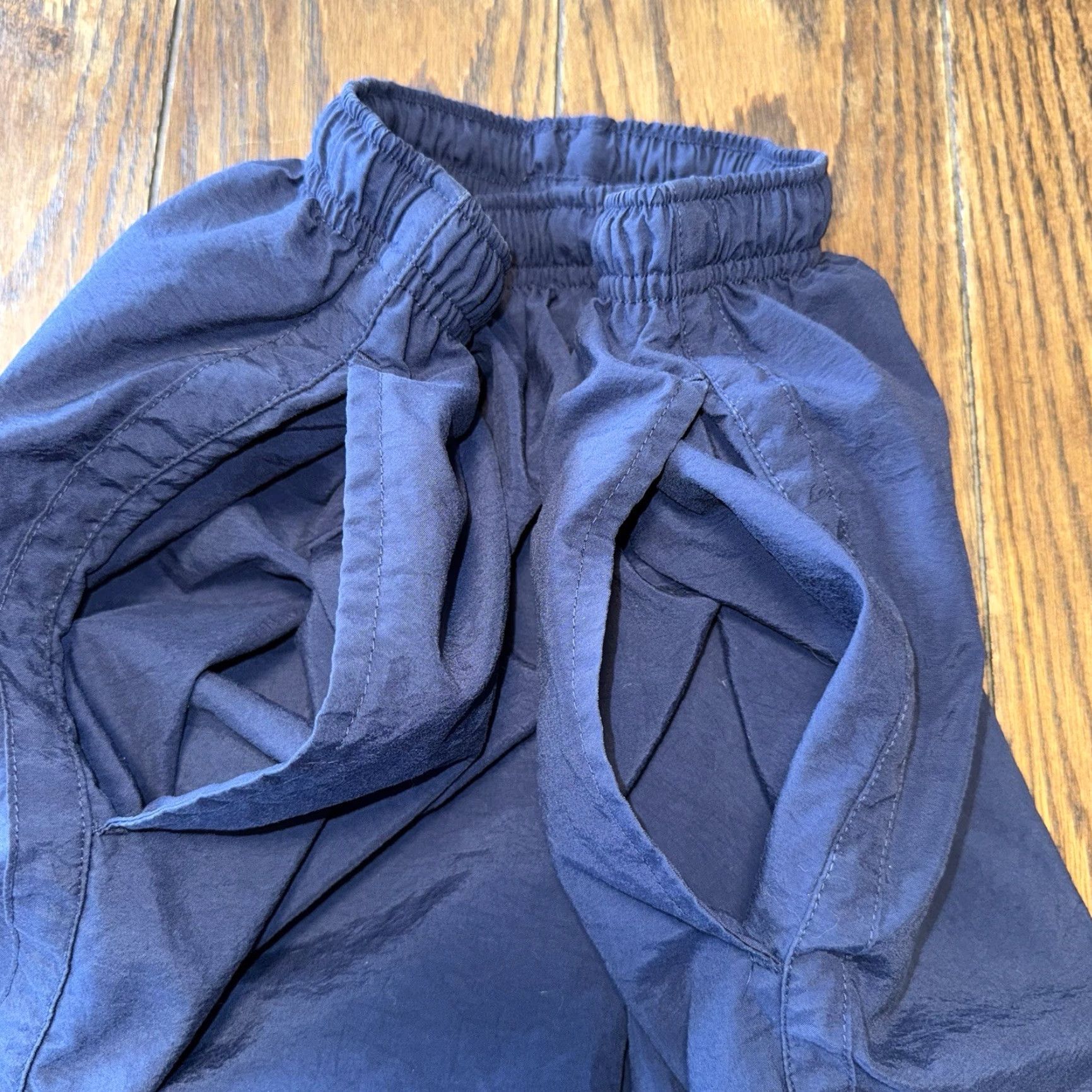 Nike VINTAGE Nike Lined Track Pants Mens Medium Ankle Zip Blue Sports Logo 90s Size US 31 - 5 Thumbnail