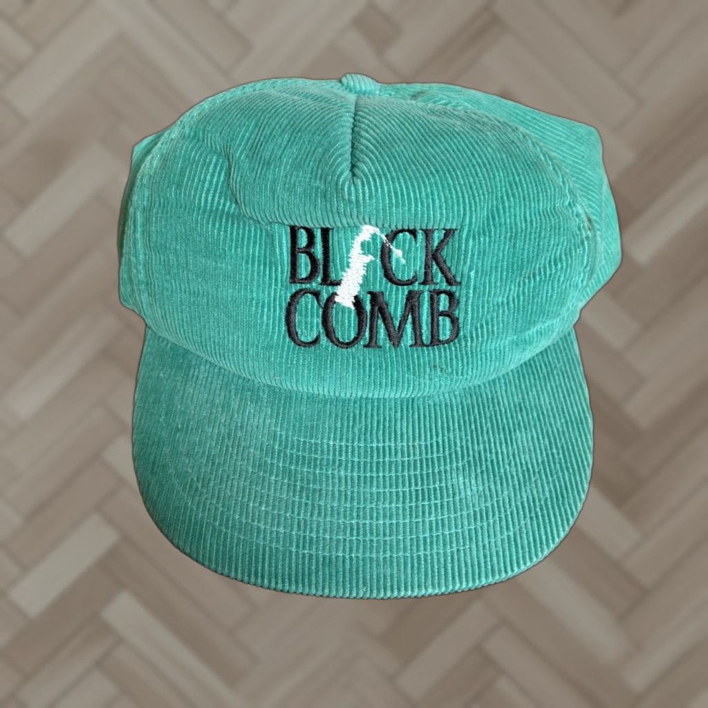 Wilson Vintage Wilson Green Corduroy Ski Hat Comb Mountain Black Snapback Size ONE SIZE - 1 Thumbnail