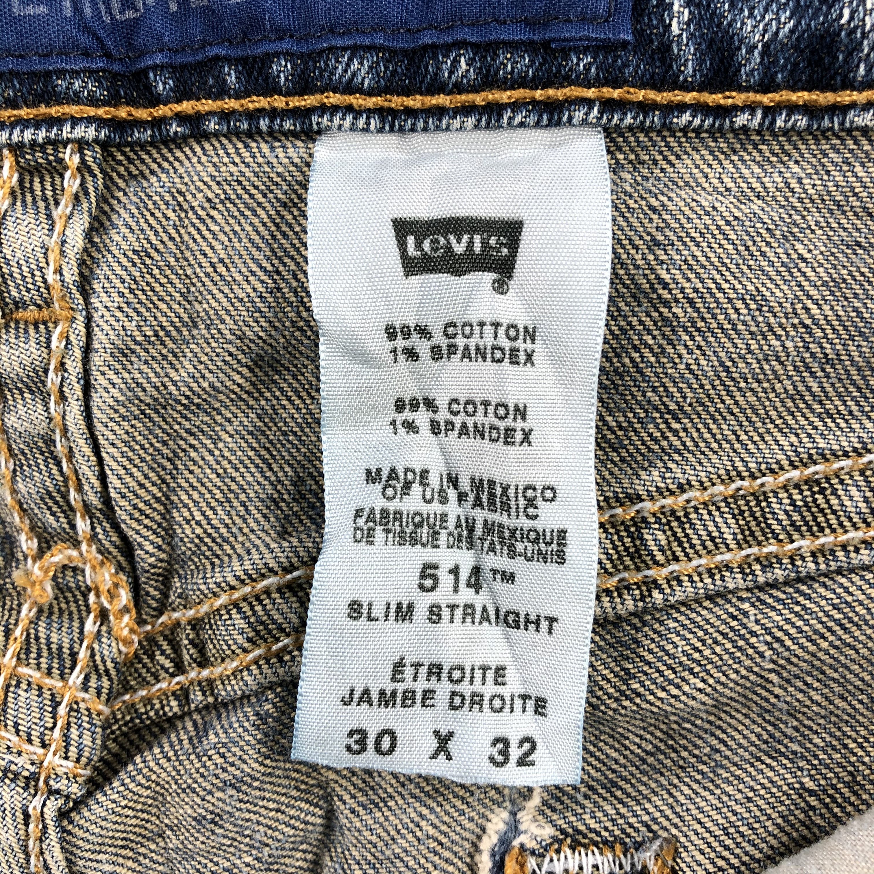 90s Vintage Blue Wash Levis 514 Jeans-J2159