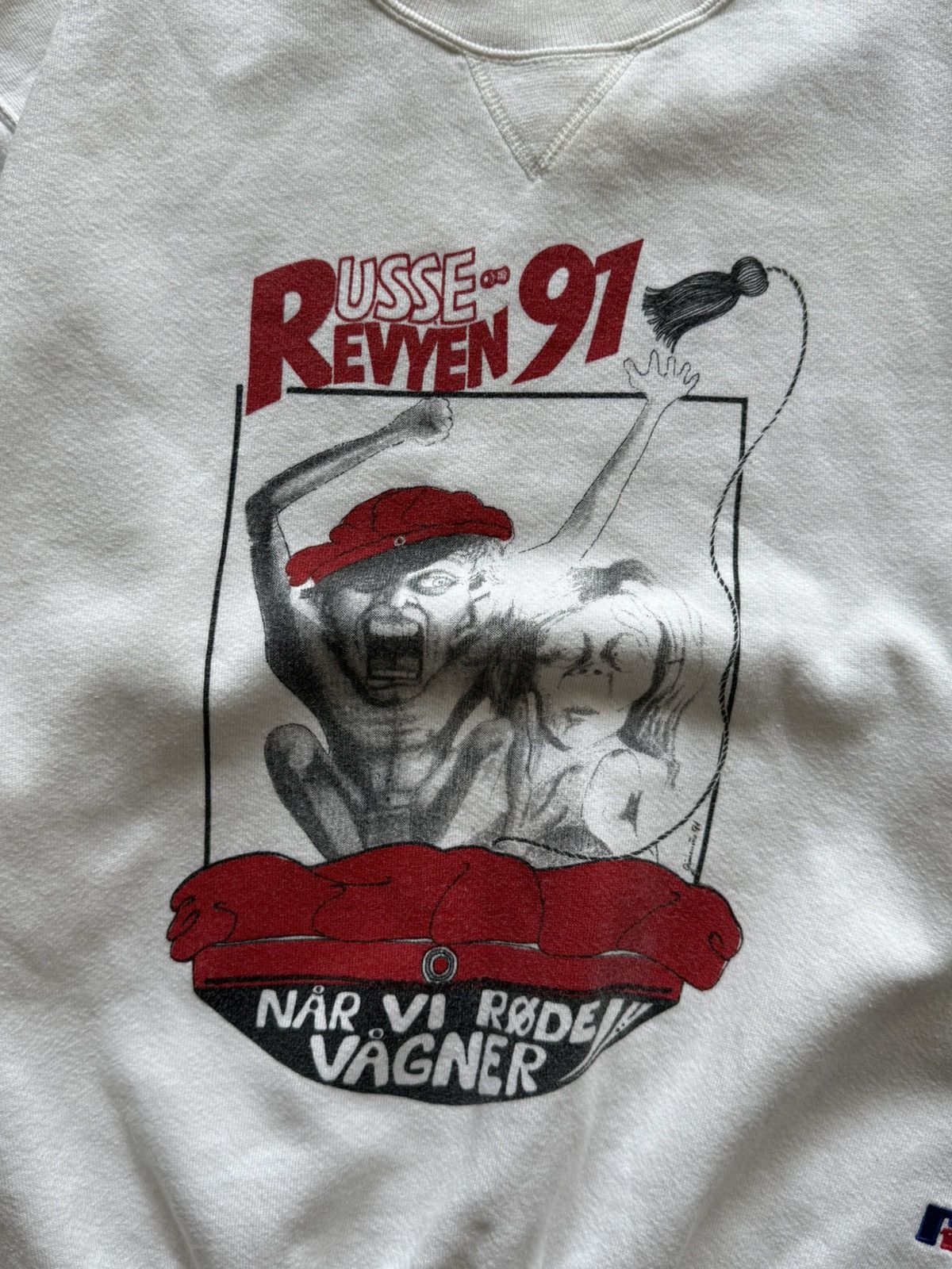 Russell Athletic 1991 Russell Athletic russe revyen vagner boxy sweatshirt Size US M / EU 48-50 / 2 - 3 Thumbnail