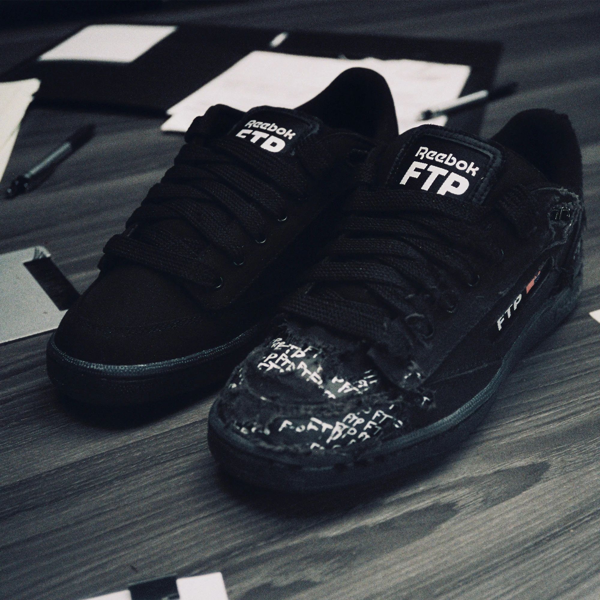 Fuck The Population FTP Reebok Club C Bulc CLN Black Size US 8 / EU 41 - 2 Thumbnail