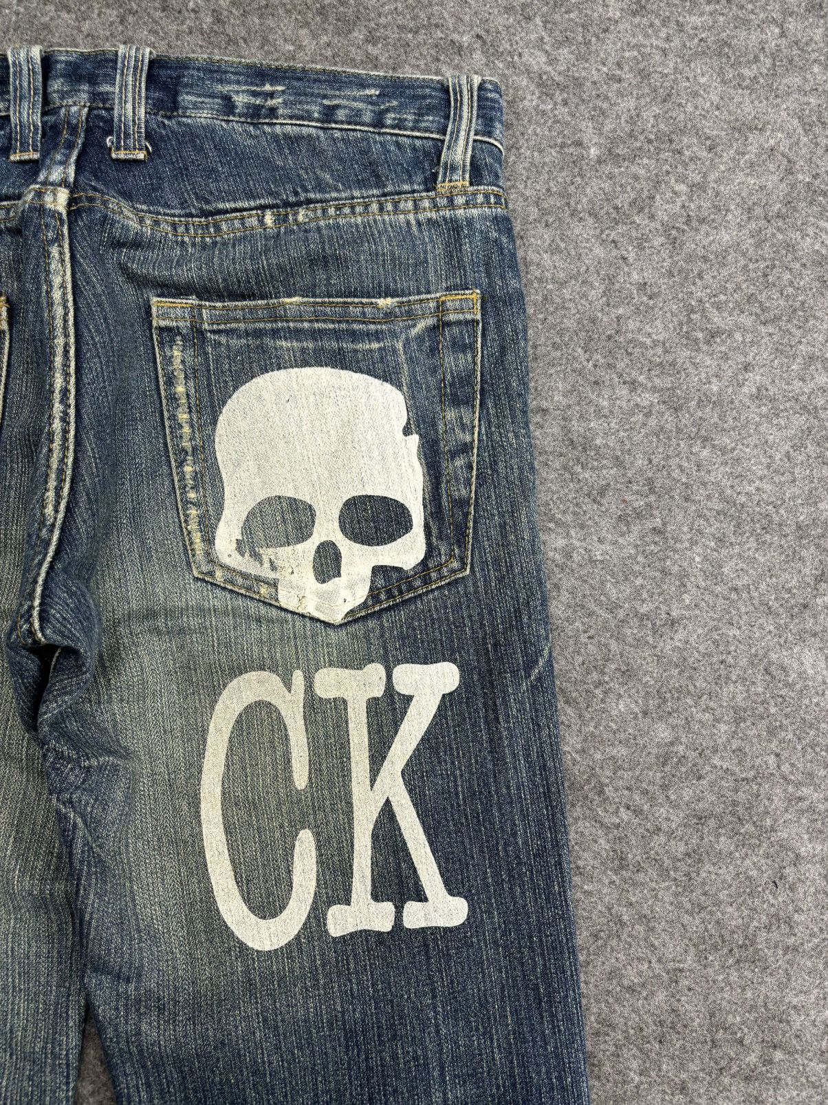 Japanese Brand 💥Insane Japan Style💥limited I💀Rock Distressed Denim F515 Size US 32 / EU 48 - 11 Thumbnail