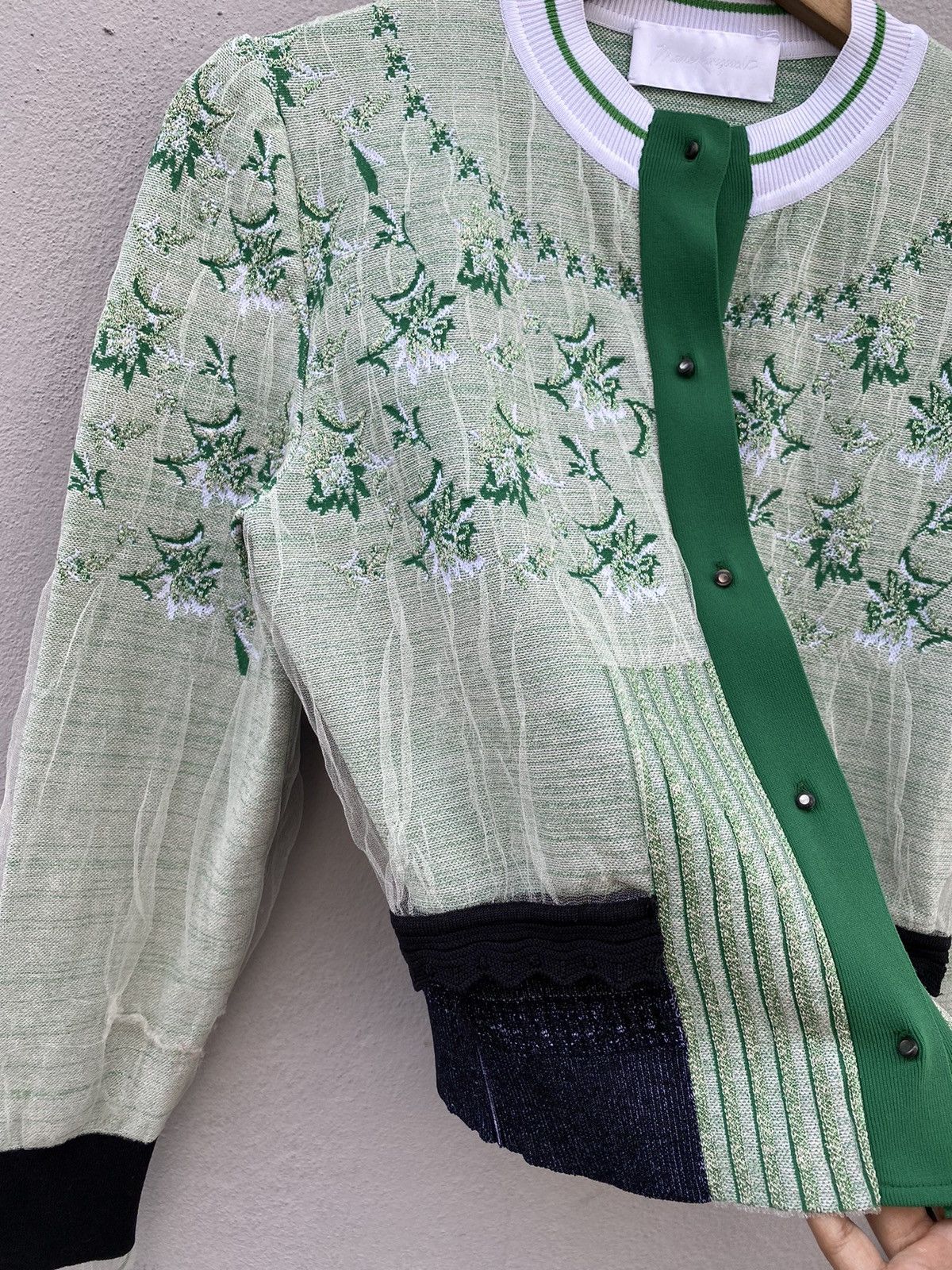 Japanese Brand Mame Kurogouchi Floral Japanese Designer Size S / US 4 / IT 40 - 5 Thumbnail