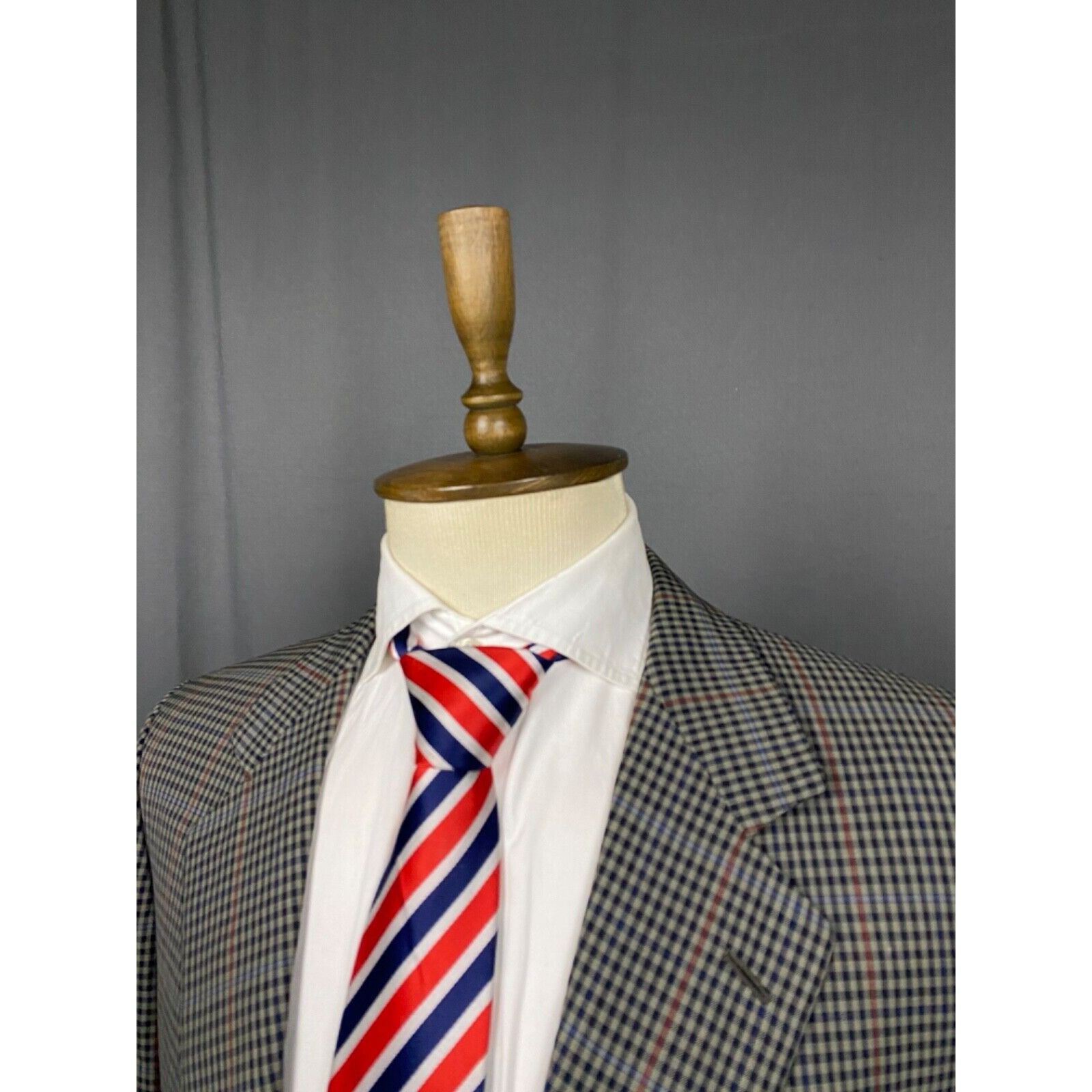 Brioni Brioni Men's Gray Checked Wool Blazer Sportcoat Jacket Size Size 50R - 5 Thumbnail