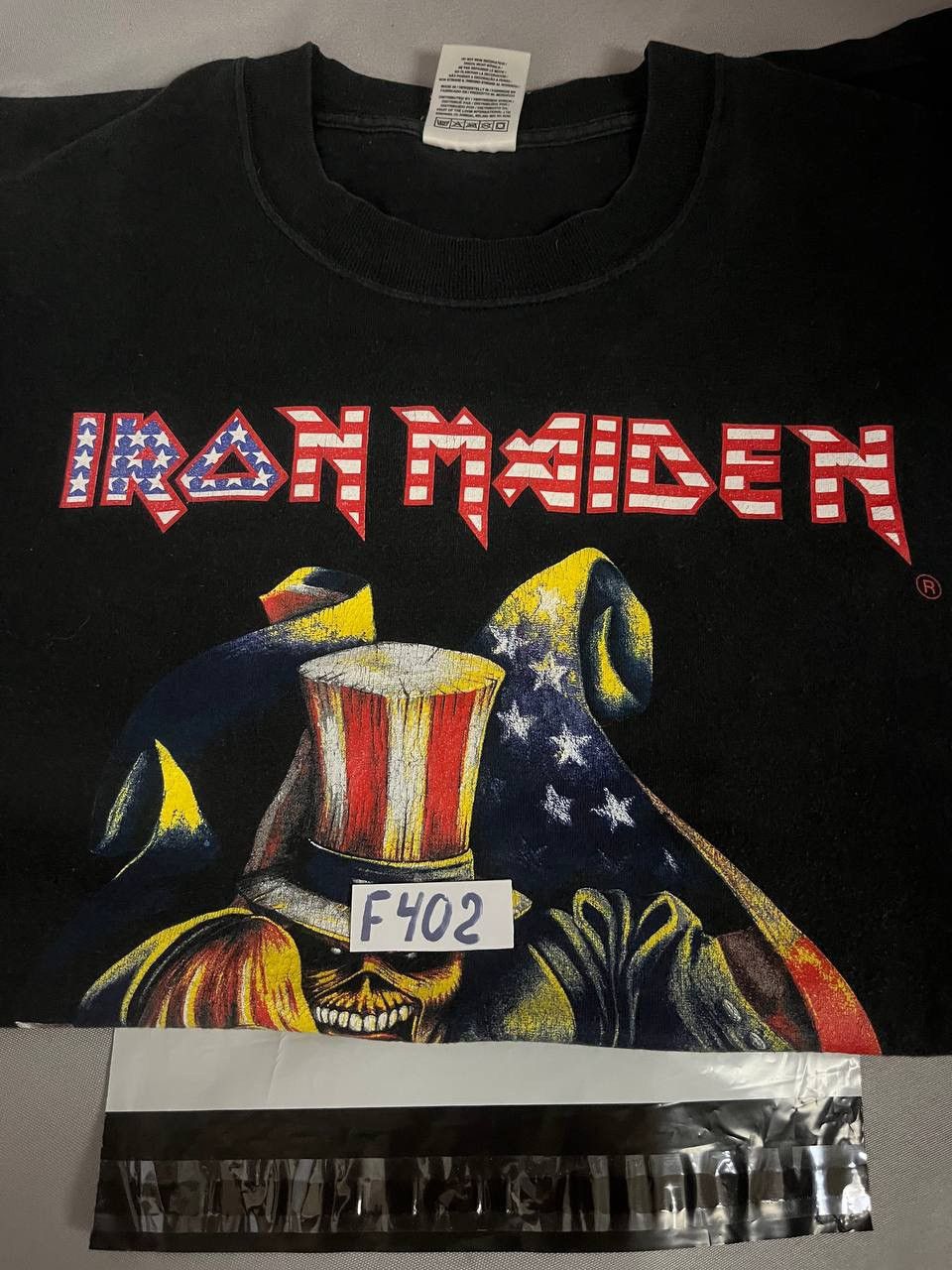 Iron Maiden Iron Maiden Tee T Shirt Vintage 2001 American Size US XL / EU 56 / 4 - 13 Thumbnail