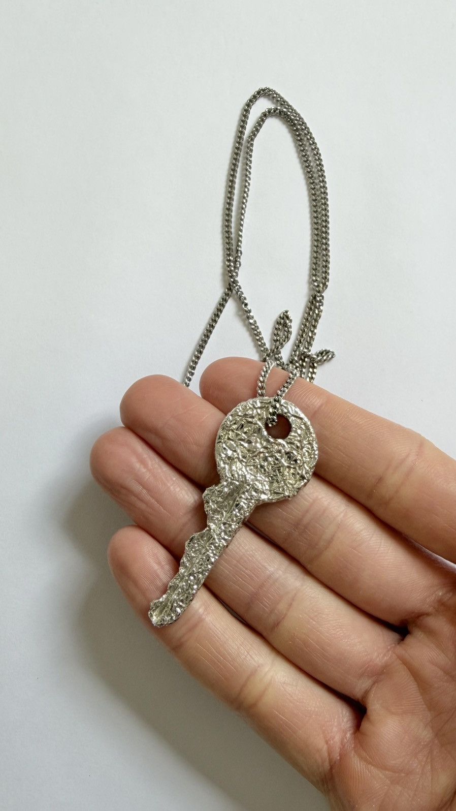Maison Margiela S/S 10 ‘Silver Foil Key’ Chain Necklace Size ONE SIZE - 14 Thumbnail