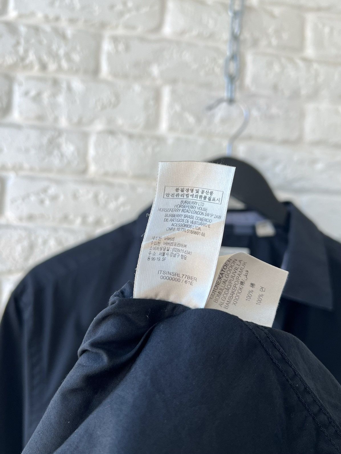 Burberry Burberry London Black Button Up Shirt Size US XL / EU 56 / 4 - 8 Thumbnail