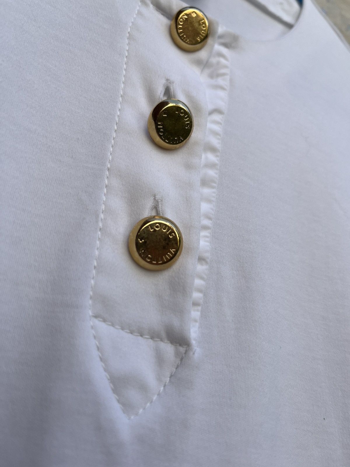 Louis Vuitton Louis Vuitton LV silk long shirt blouse t shirt top Size S / US 4 / IT 40 - 3 Thumbnail