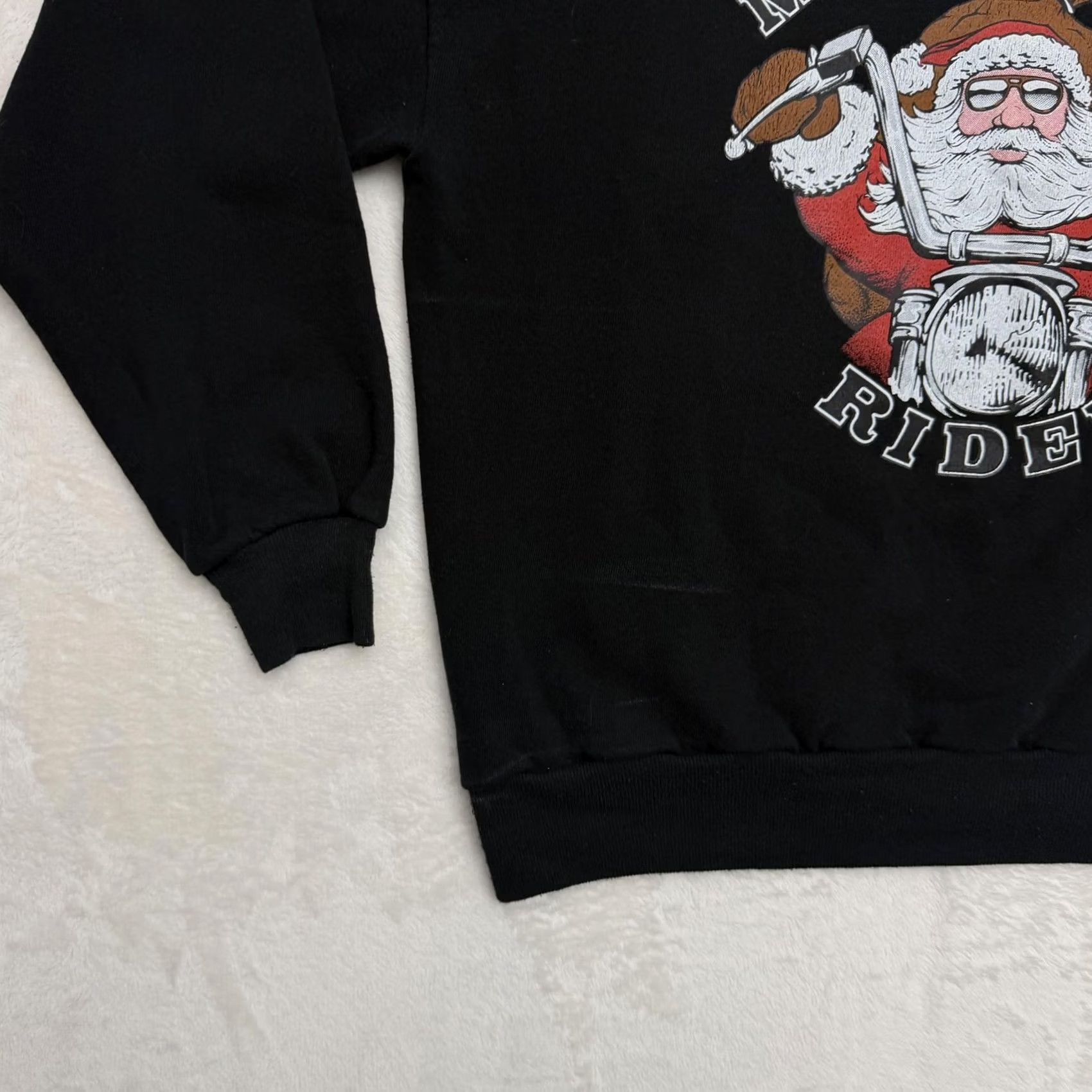 Jerzees VINTAGE Jerzees Sweatshirt Mens XL Santa Midnight Rider Biker Christmas 90s Size US XL / EU 56 / 4 - 7 Thumbnail
