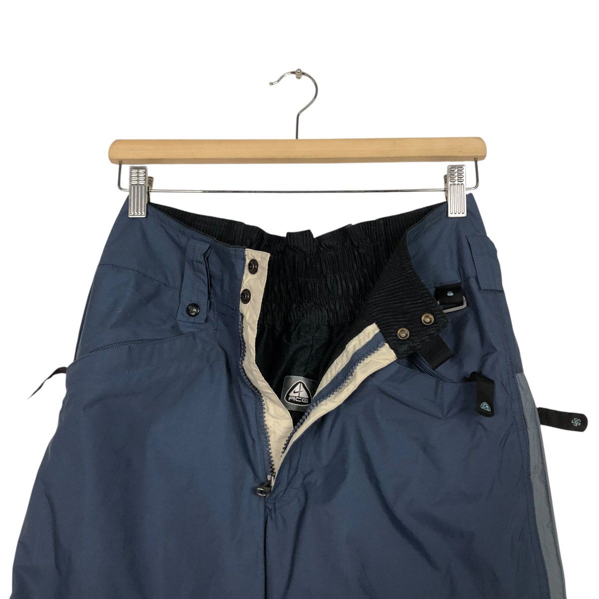 Nike ACG 🔥VINTAGE WATERPROOF SKI PANTS WEAR NIKE ACG RICH BLUE Size US 29 - 16 Thumbnail