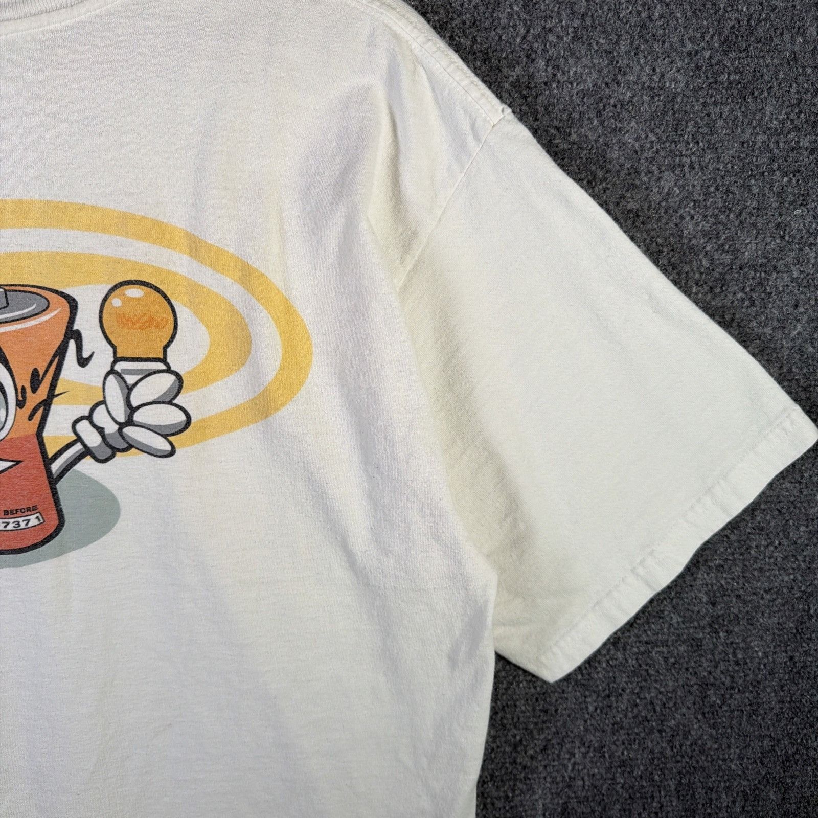 Mossimo Vintage Mossimo Shirt Mens Large White 90s Skate Battery Size US L / EU 52-54 / 3 - 3 Thumbnail