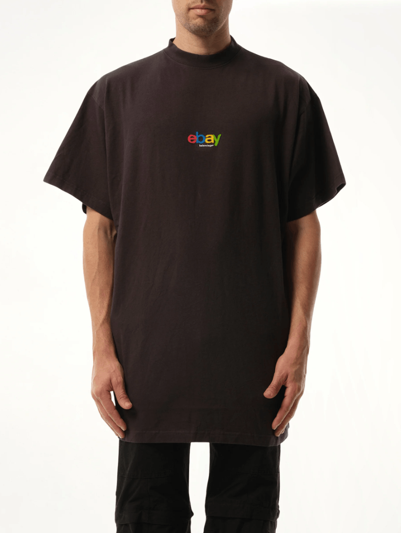 Balenciaga eBay Oversized T Shirt Size US M / EU 48-50 / 2 - 2 Thumbnail