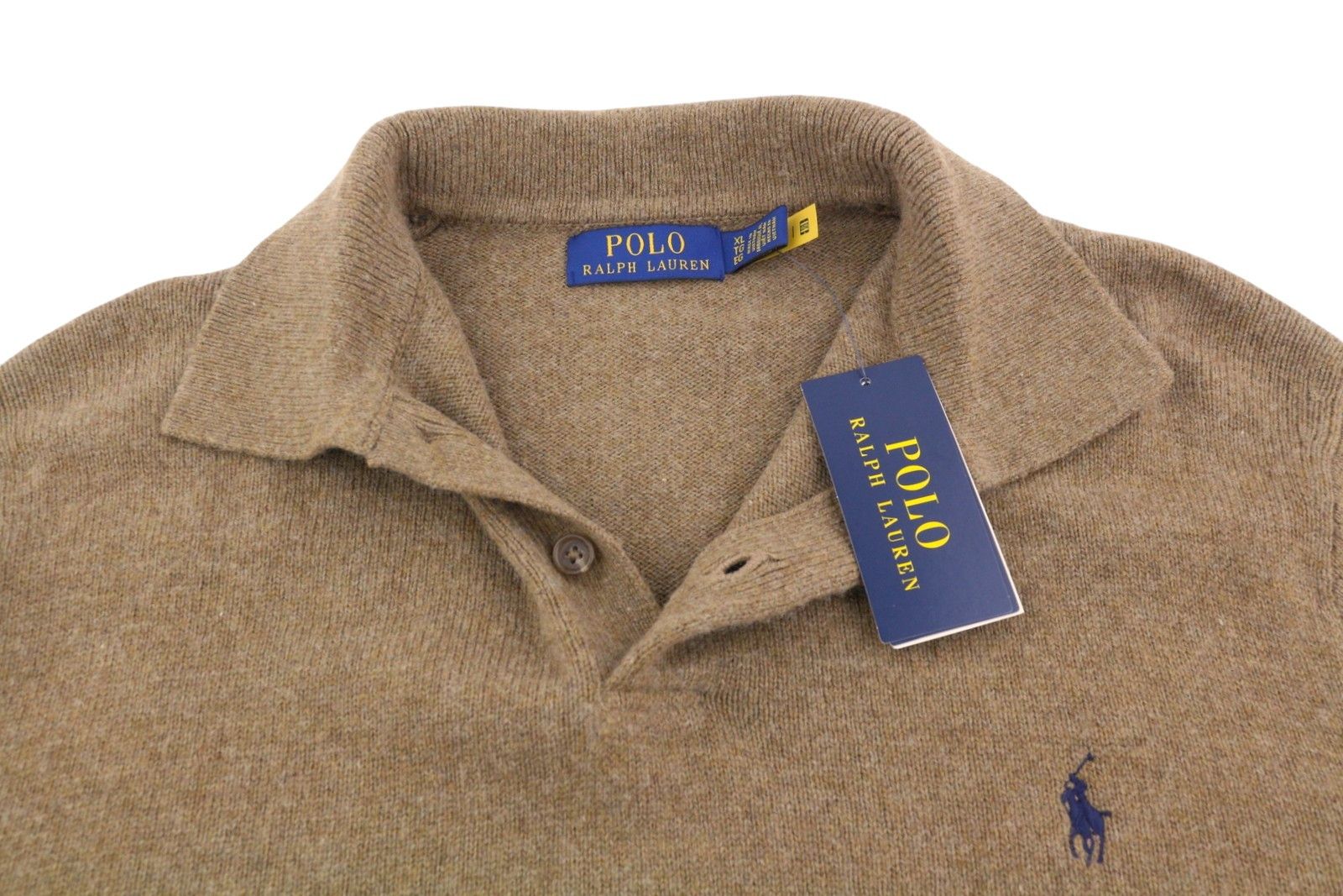 Ralph Lauren BROWN XL Wool Blend Polo Neck Pullover 86932 Size US XL / EU 56 / 4 - 4 Thumbnail