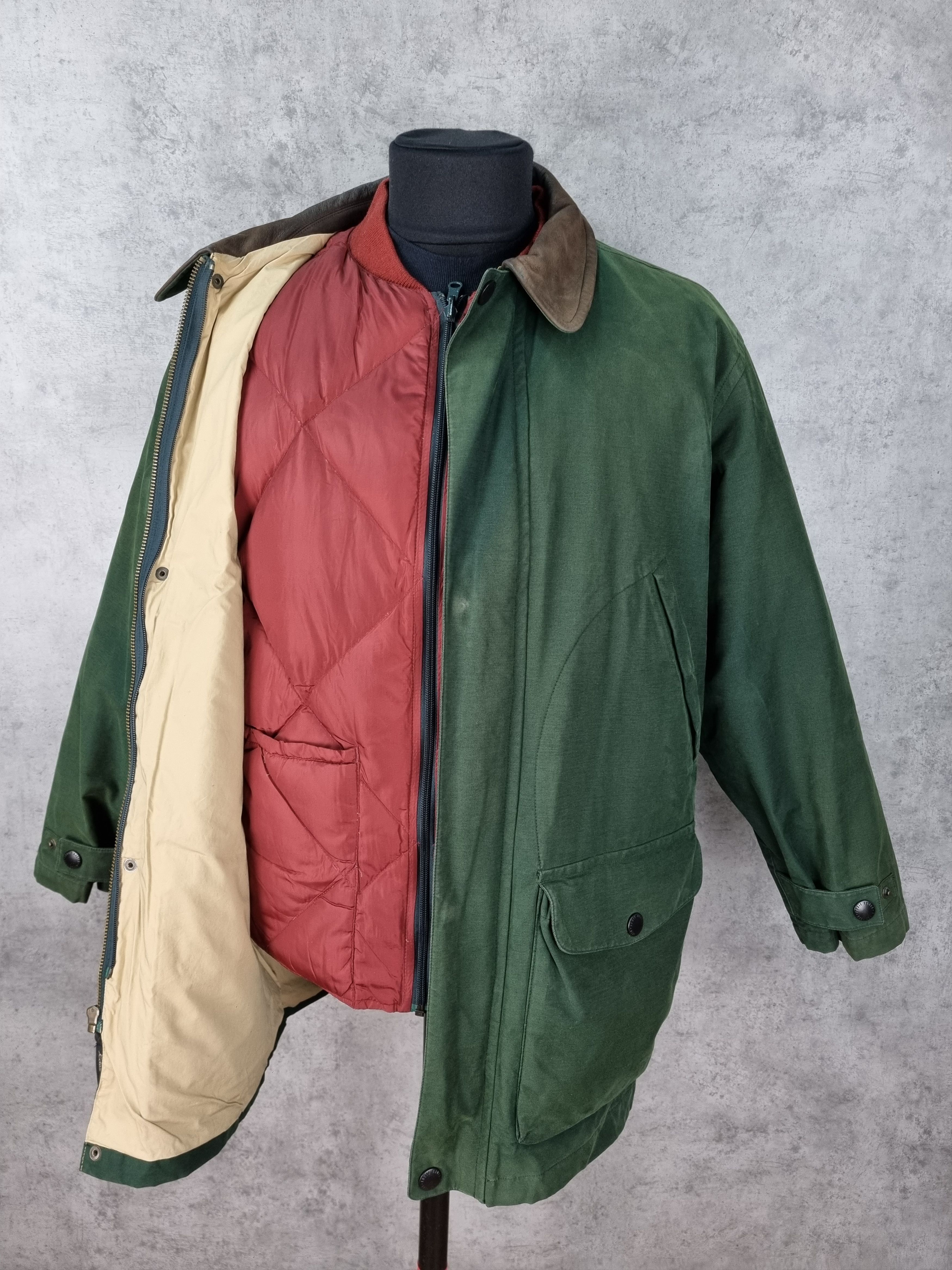 Eddie Bauer × Vintage 90s 2in1 Hunting Edie Bauer Down Rain Jacket Size US M / EU 48-50 / 2 - 1 Thumbnail