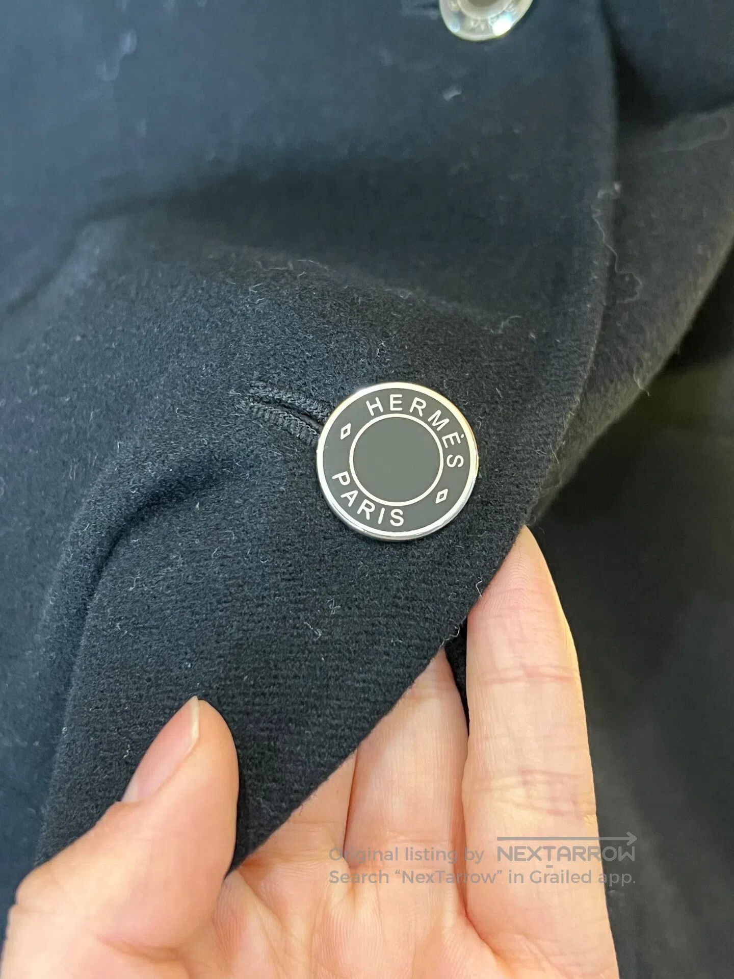 Hermes Hermes Lambskin Collar Cashmere Coat| Size XXS / US 00 / IT 34 - 4 Thumbnail