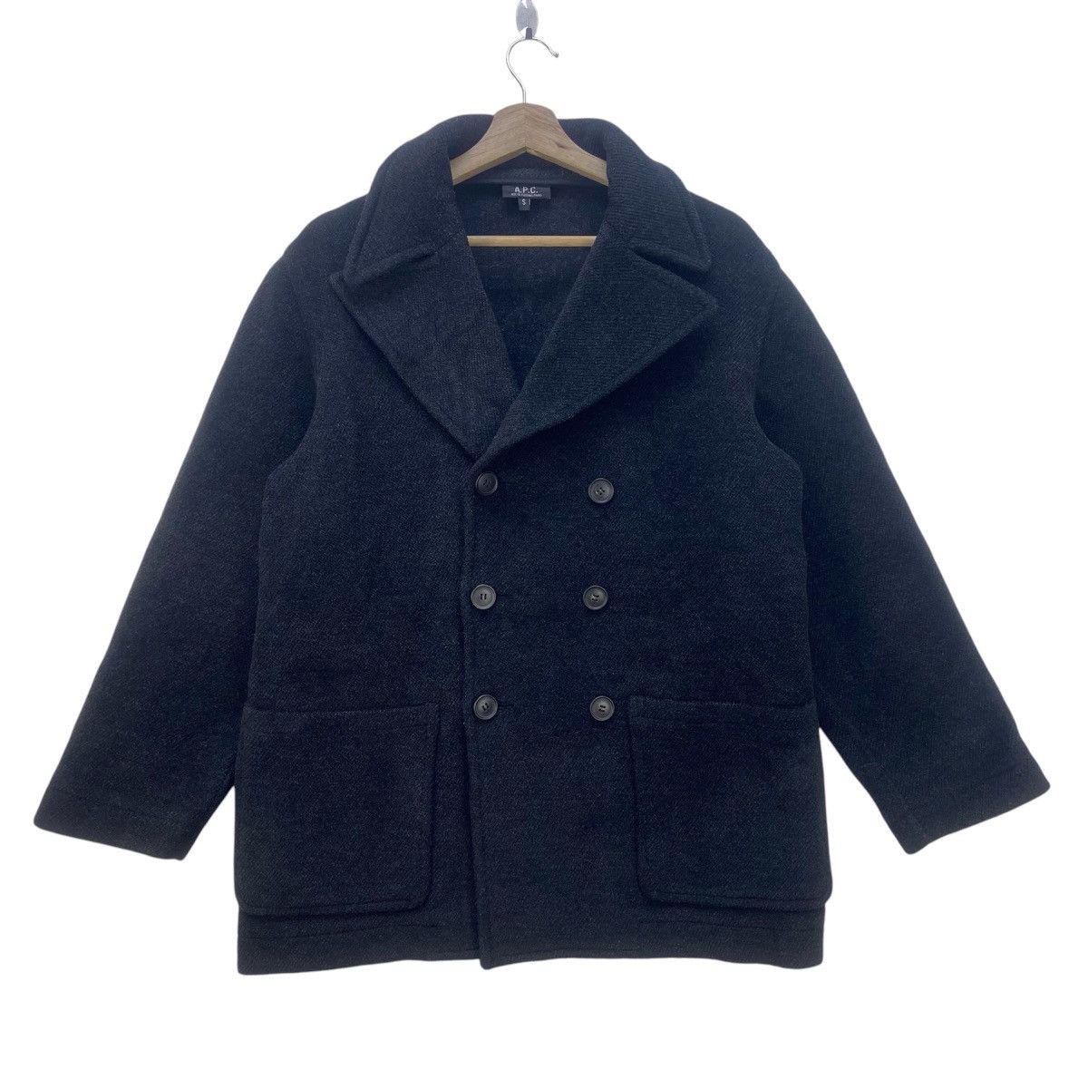 A.P.C. Vintage A.P.C Wool Heavy Jacket Size US S / EU 44-46 / 1 - 1 Thumbnail