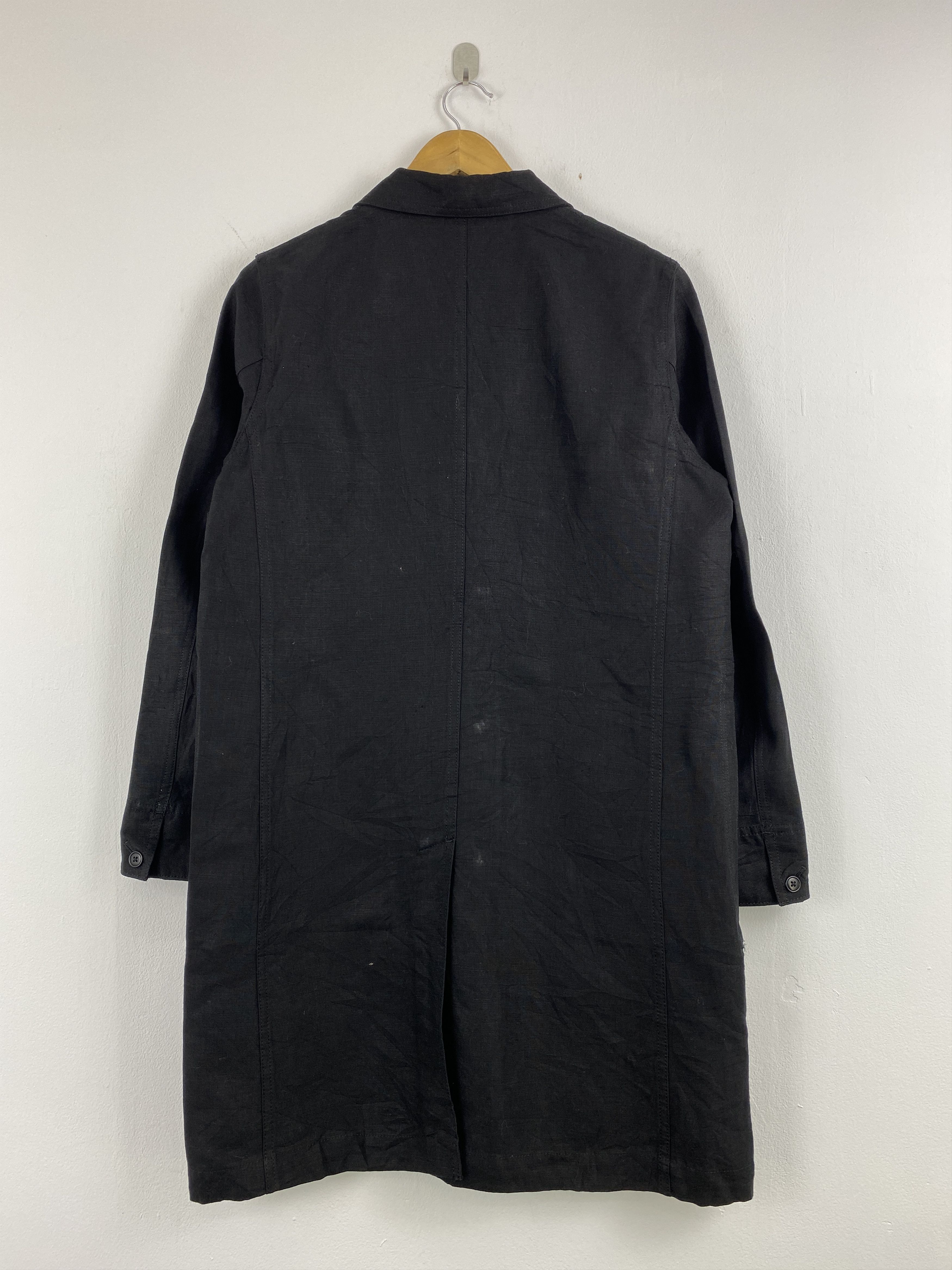 Japanese Brand Vintage Japanese Brand Button Ups Long Jacket Black JA0119 Size US M / EU 48-50 / 2 - 3 Thumbnail