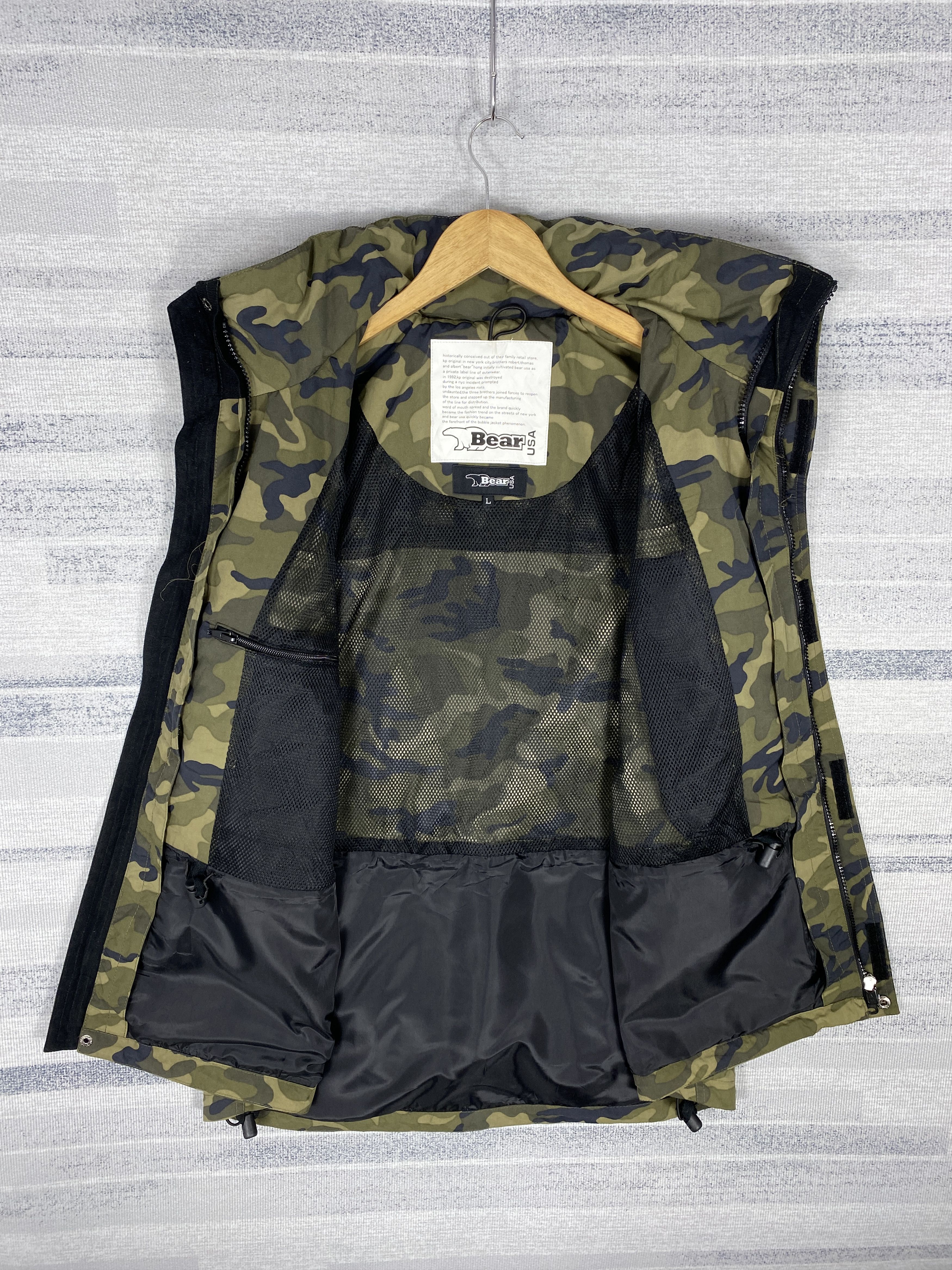 Vintage Vintage USA Bear Camo Jacket K0159 Size US L / EU 52-54 / 3 - 11 Thumbnail