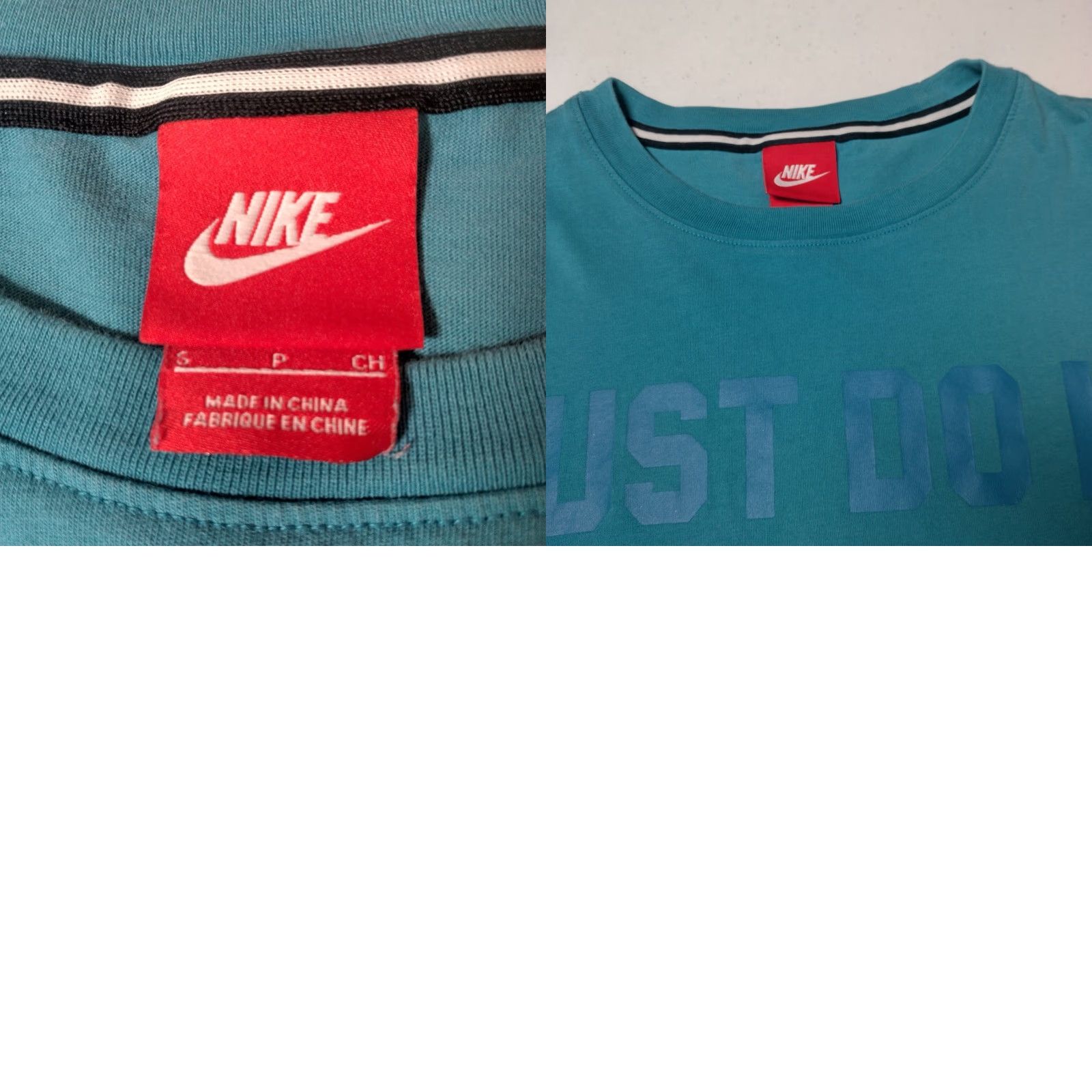 Nike VINTAGE Nike Just Do It Shirt Women S Blue 1995 Retro Knit Jersey Athletic Blokecore - Nike Just Do It - 3/4 Sleeve Crew Neck Pullover Regular Fit Size S / US 4 / IT 40 - 8 Thumbnail