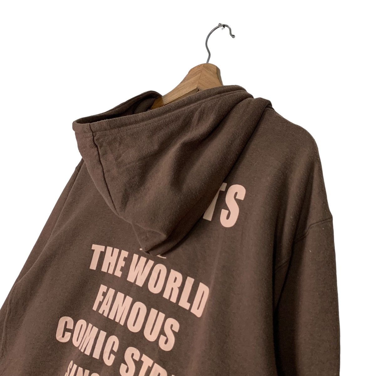 Cartoon Network PEANUTS SNOOPY Big Logo Zipper Brown Hoodies #0733-C33 Size US M / EU 48-50 / 2 - 9 Thumbnail