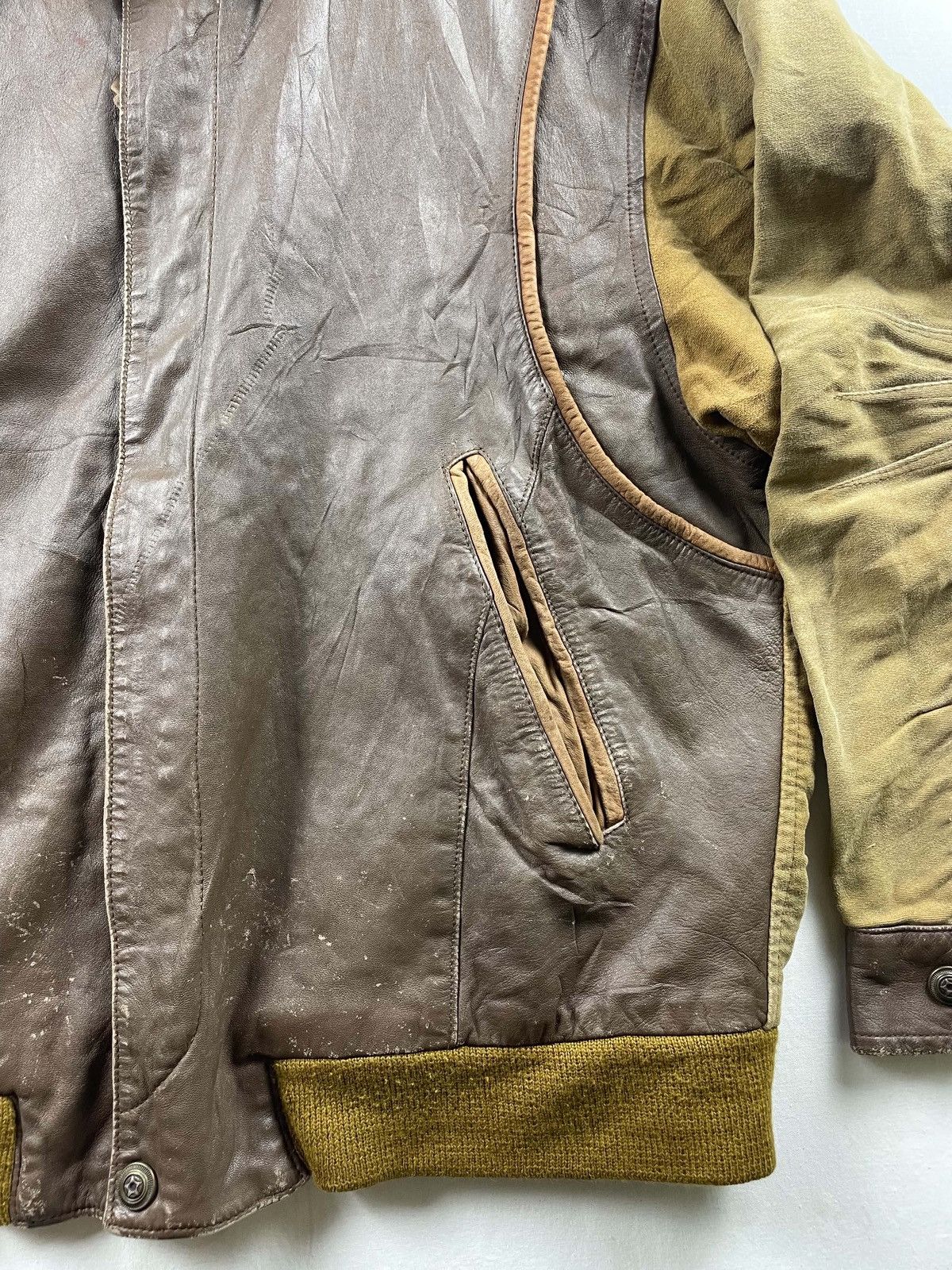 Yves Saint Laurent Vintage Saint laurent leather jacket brown Size US L / EU 52-54 / 3 - 15 Thumbnail