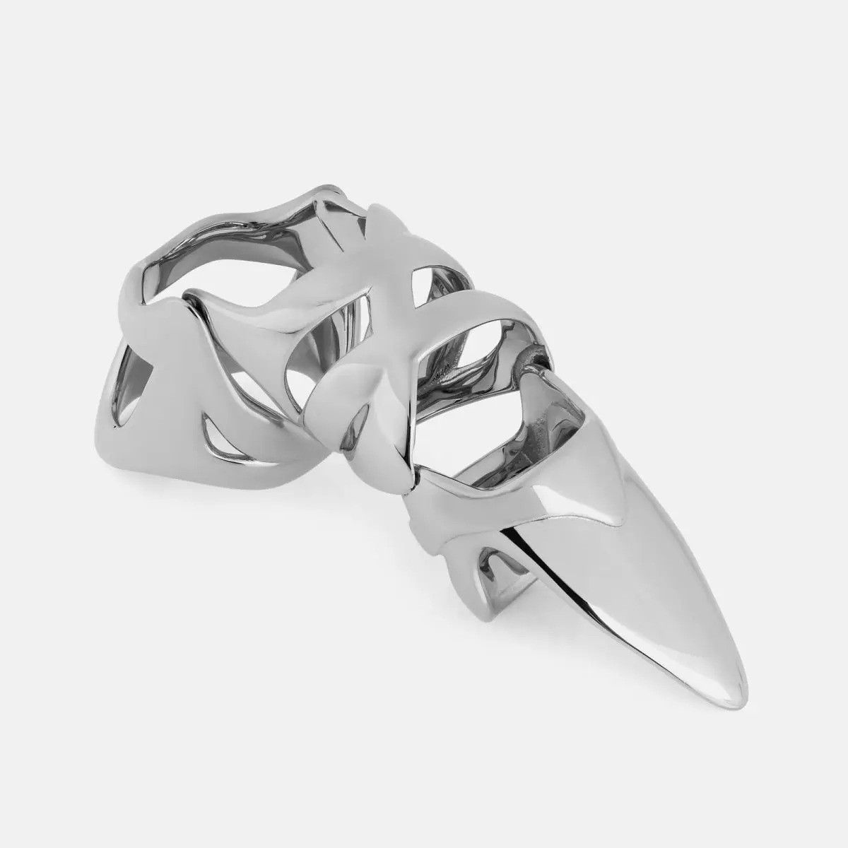 Jewelry Y2k Gothic Knight Metal Finger Size ONE SIZE - 4 Thumbnail