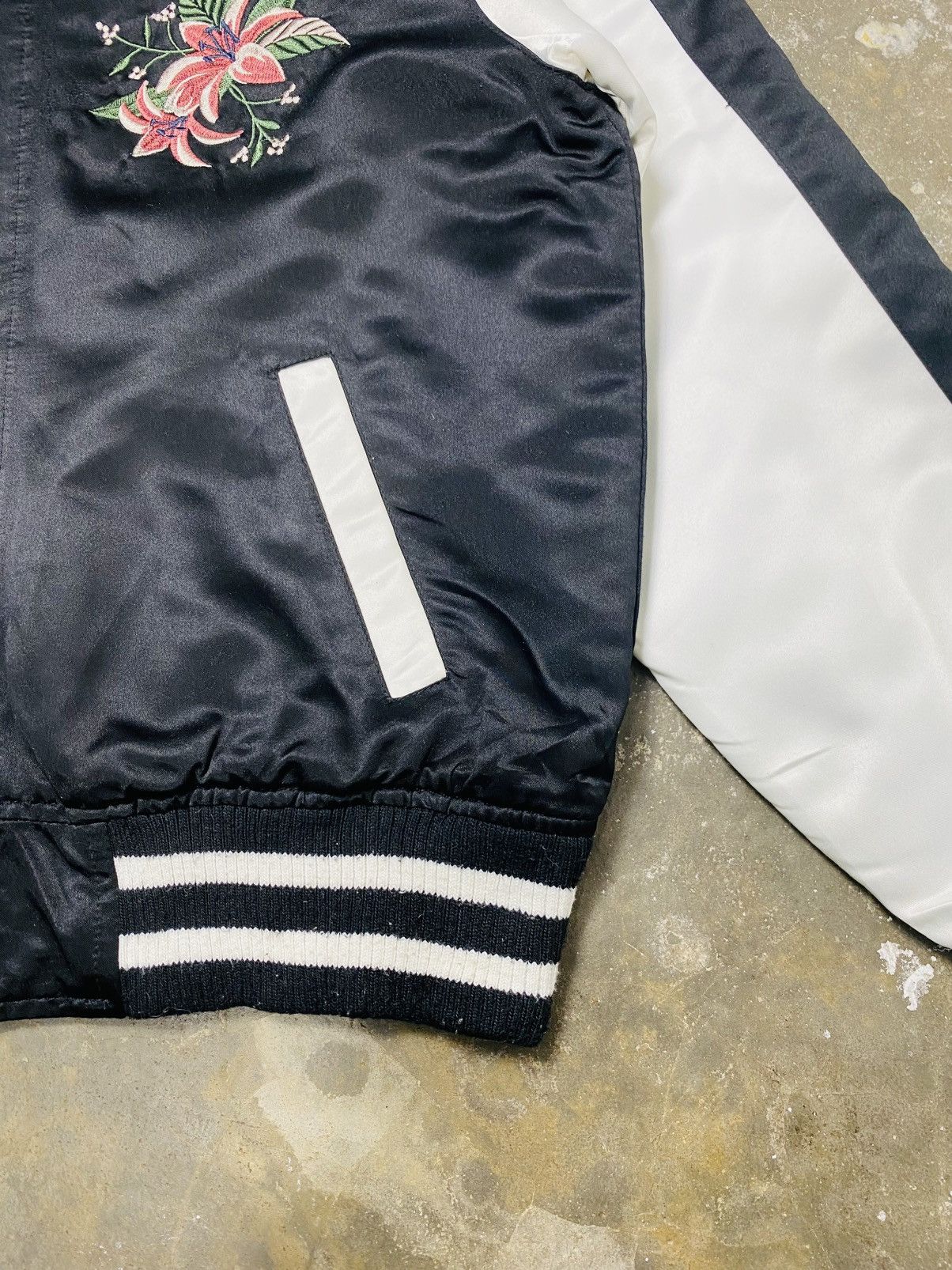 Japanese Brand Vtg Reversible Satin Bomber Jacket Sukajan Ingni Size US M / EU 48-50 / 2 - 10 Thumbnail