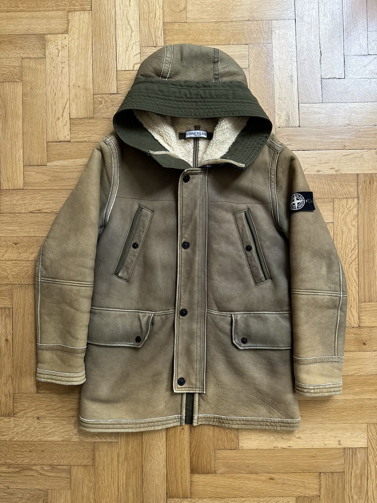Stone Island Vintage Sheepskin Leather Jacket (a/w '11)