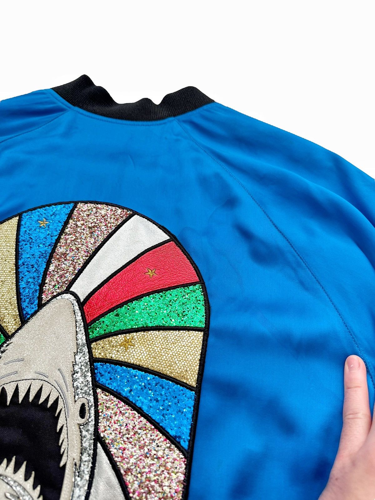 Saint Laurent Paris 2016 Grail Shark Sweet Dreams Satin Bomber Size US M / EU 48-50 / 2 - 4 Thumbnail
