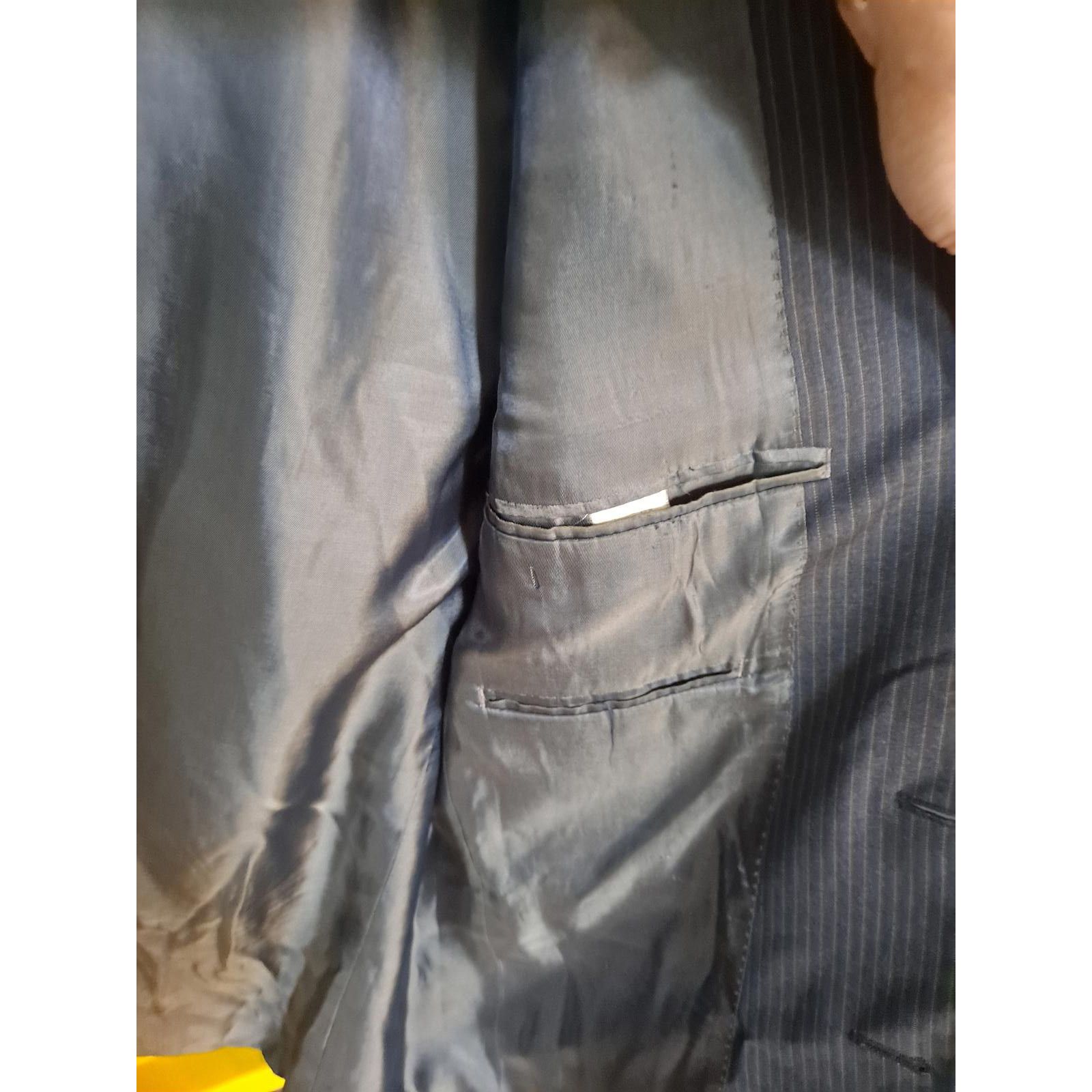 Calvin Klein Calvin Klein Slim Fit Gray Pinstripe 2 Button Blazer Size 40 Size 40R - 5 Thumbnail
