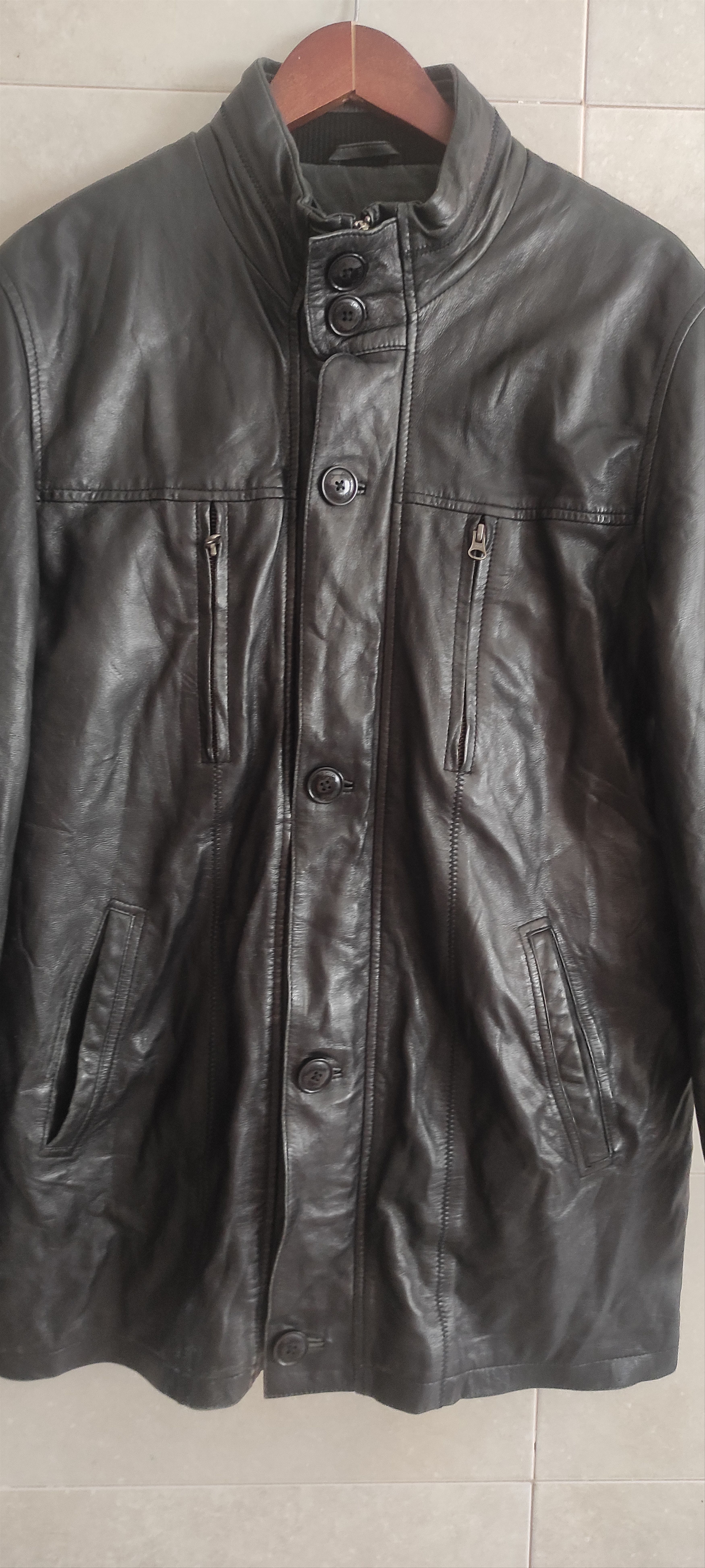 Genuine Leather Giorgio Paris Lamp Skin Soft Leather Moto Jacket Size L Size US L / EU 52-54 / 3 - 11 Thumbnail